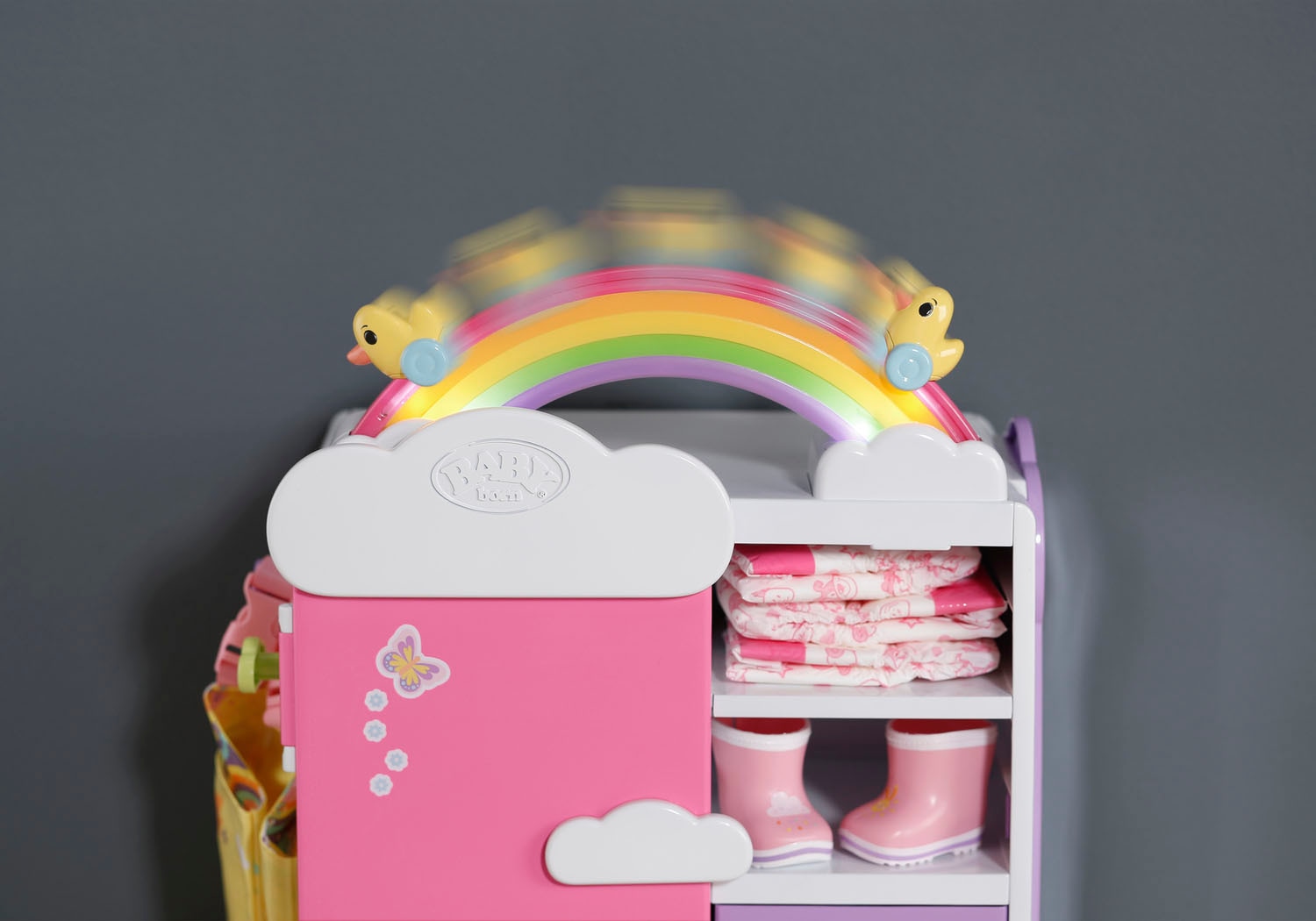 Baby Born Puppenkleiderschrank »Regenbogen«, mit Licht- und Soundeffekt