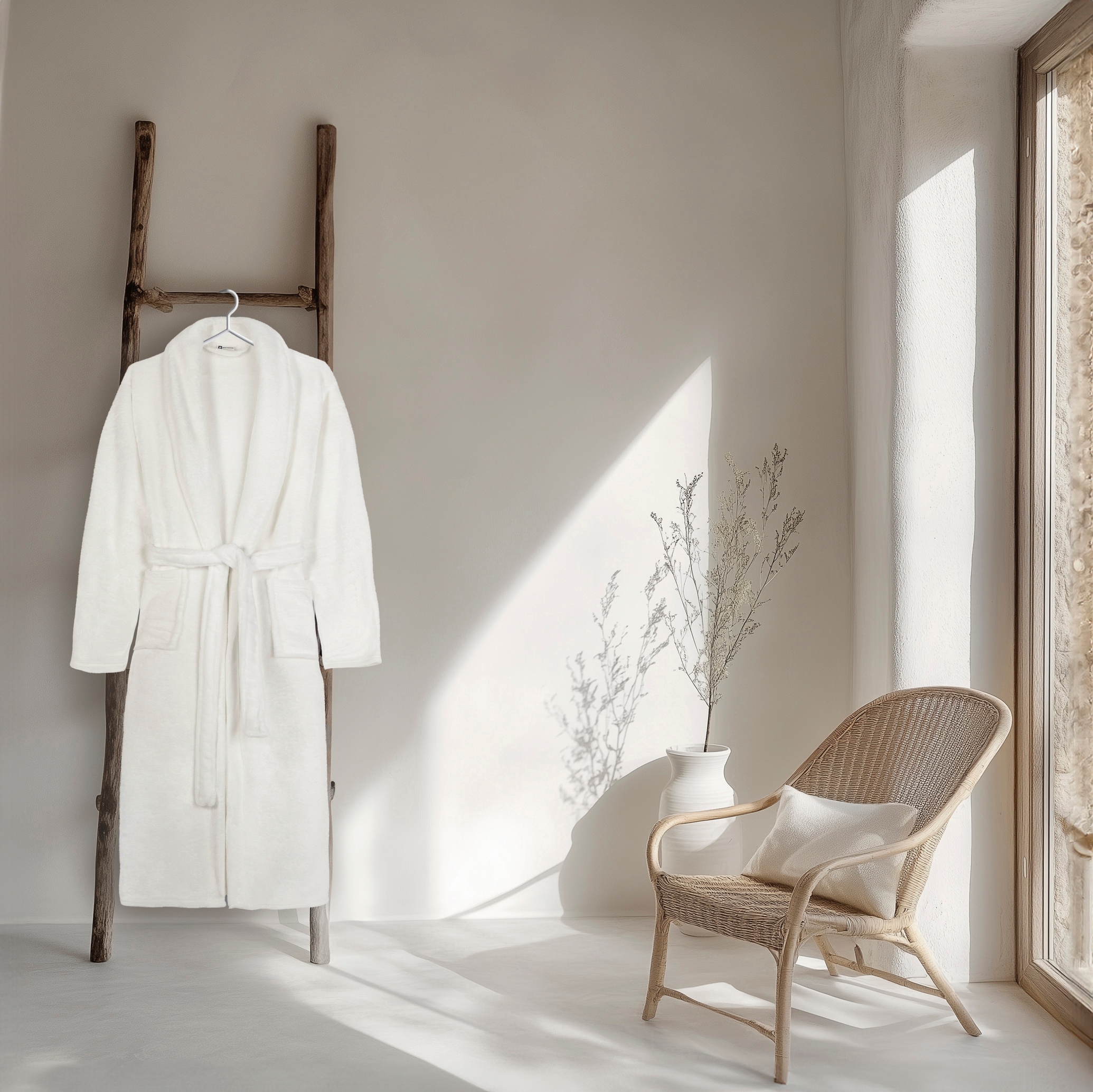 good morning Bademantel »Good morning Bathrobe uni«, (Packung, 1 St., 1x Bademantel), Schalkragen, Gürtel, Taschen, Damen & Herren, Velours, Glanz