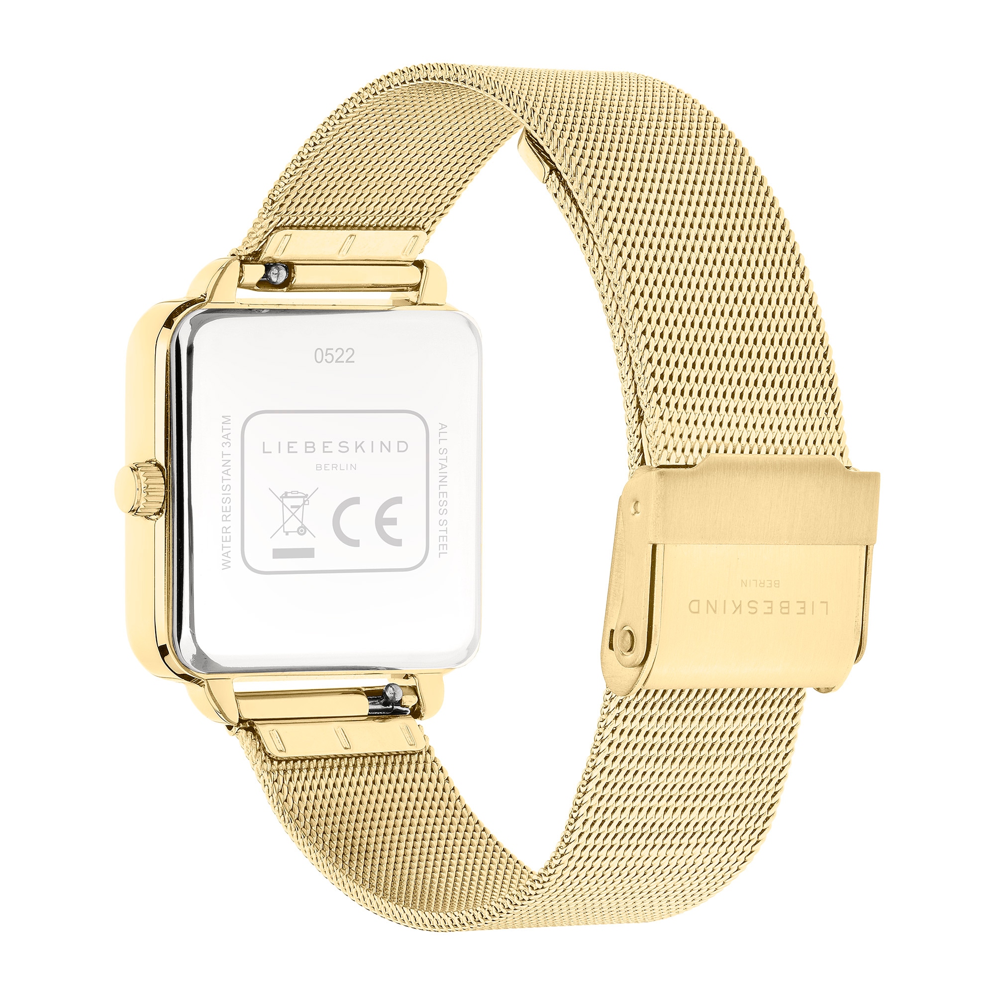 Liebeskind Berlin Quarzuhr »Modern Mesh« Armbanduhr, Damenuhr, Edelstahlarmband, analog