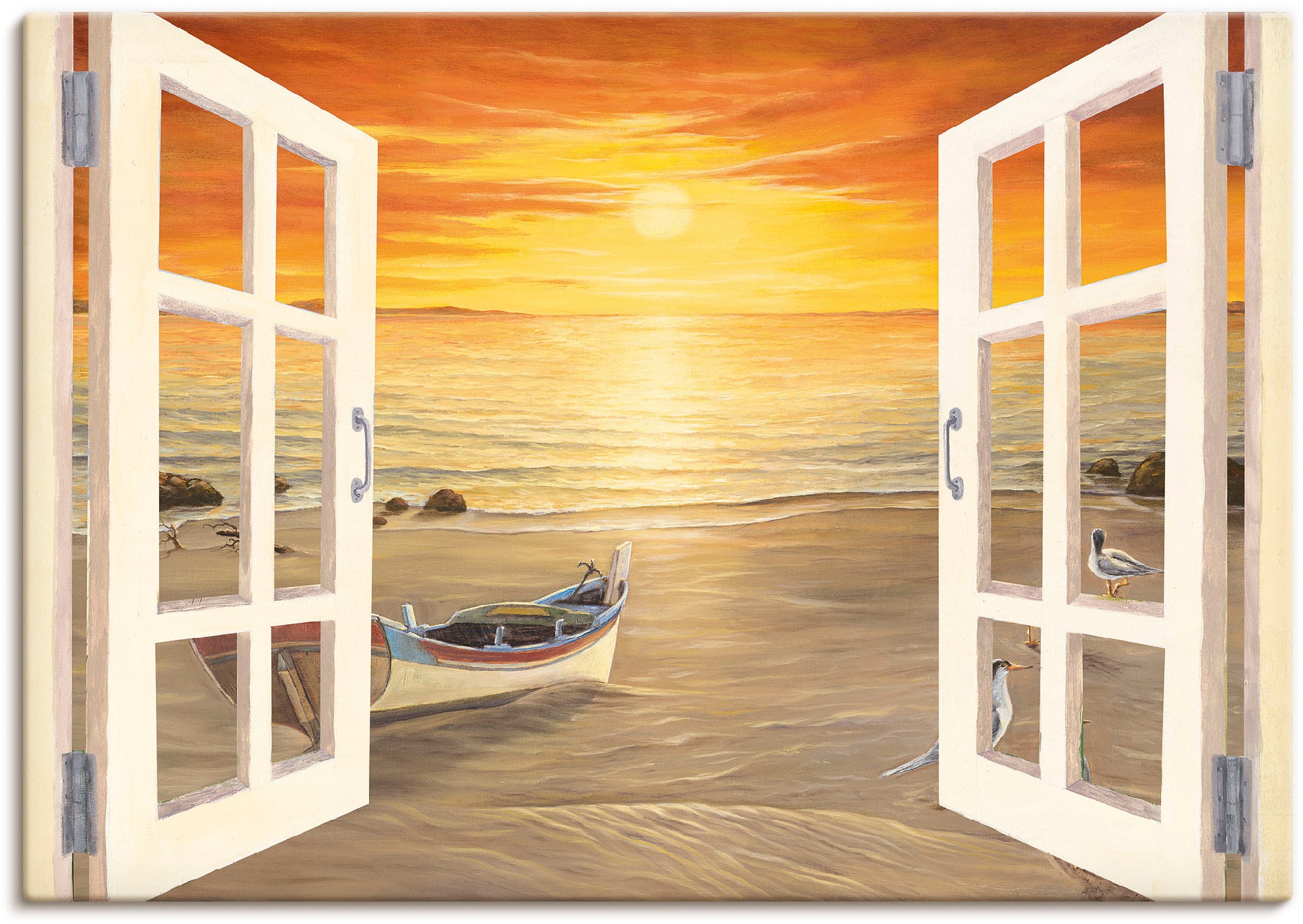 Artland Wandbild »Möwen« Meer Bilder 1 Stk. tlg. als Alubild, Leinwandbild, günstig online kaufen