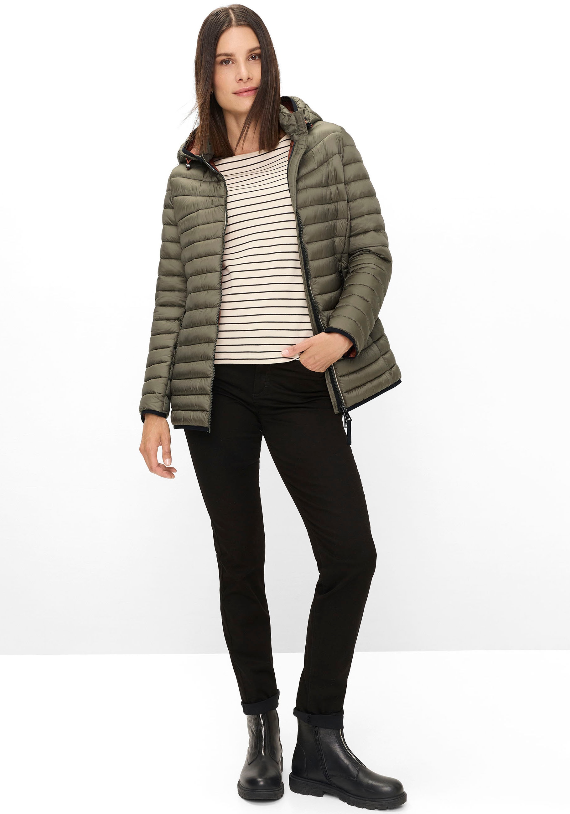 Fuchs Schmitt Steppjacke, mit Kapuze, mit abnehmbarer Kapuze