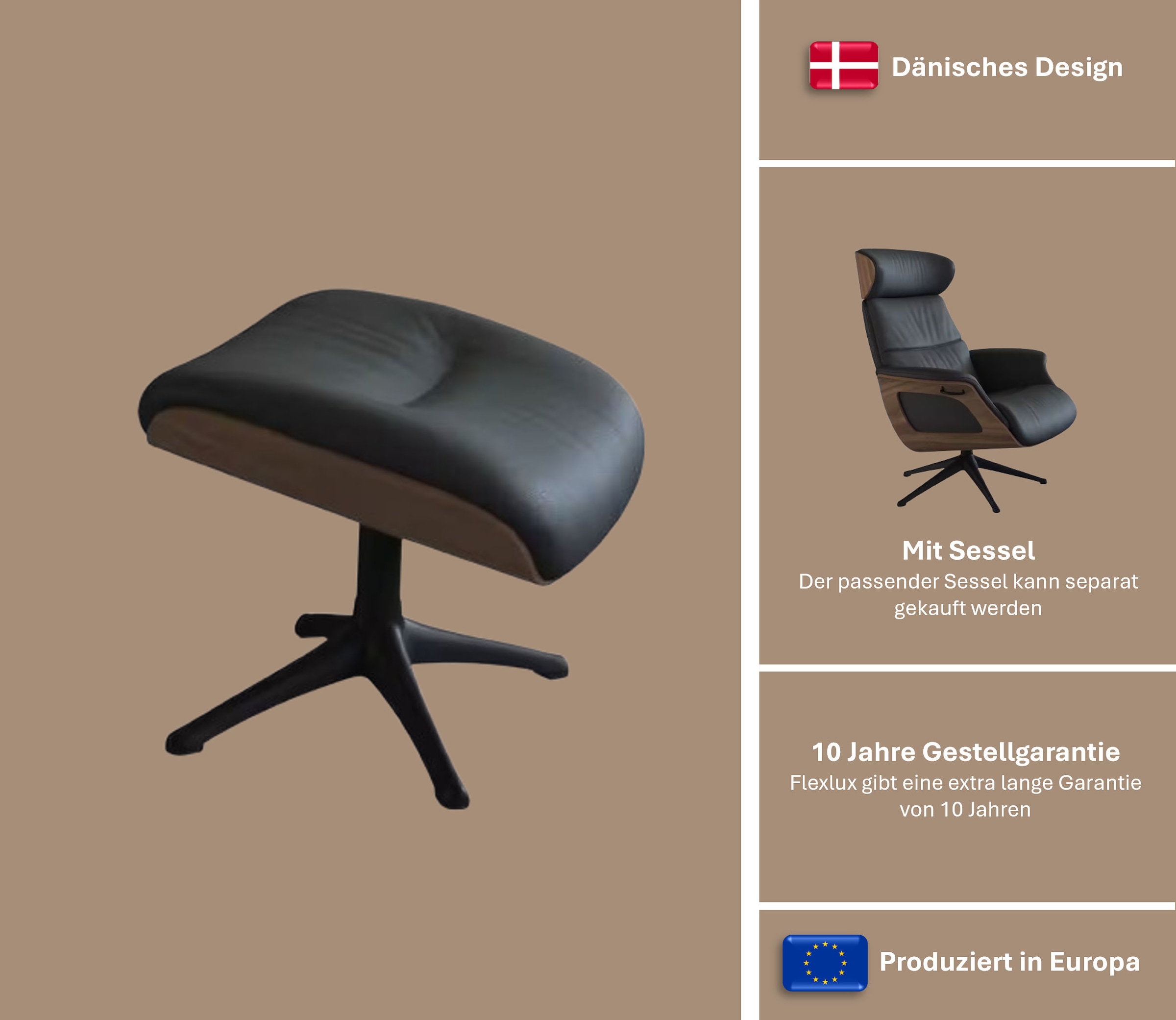 FLEXLUX Fußhocker Clement