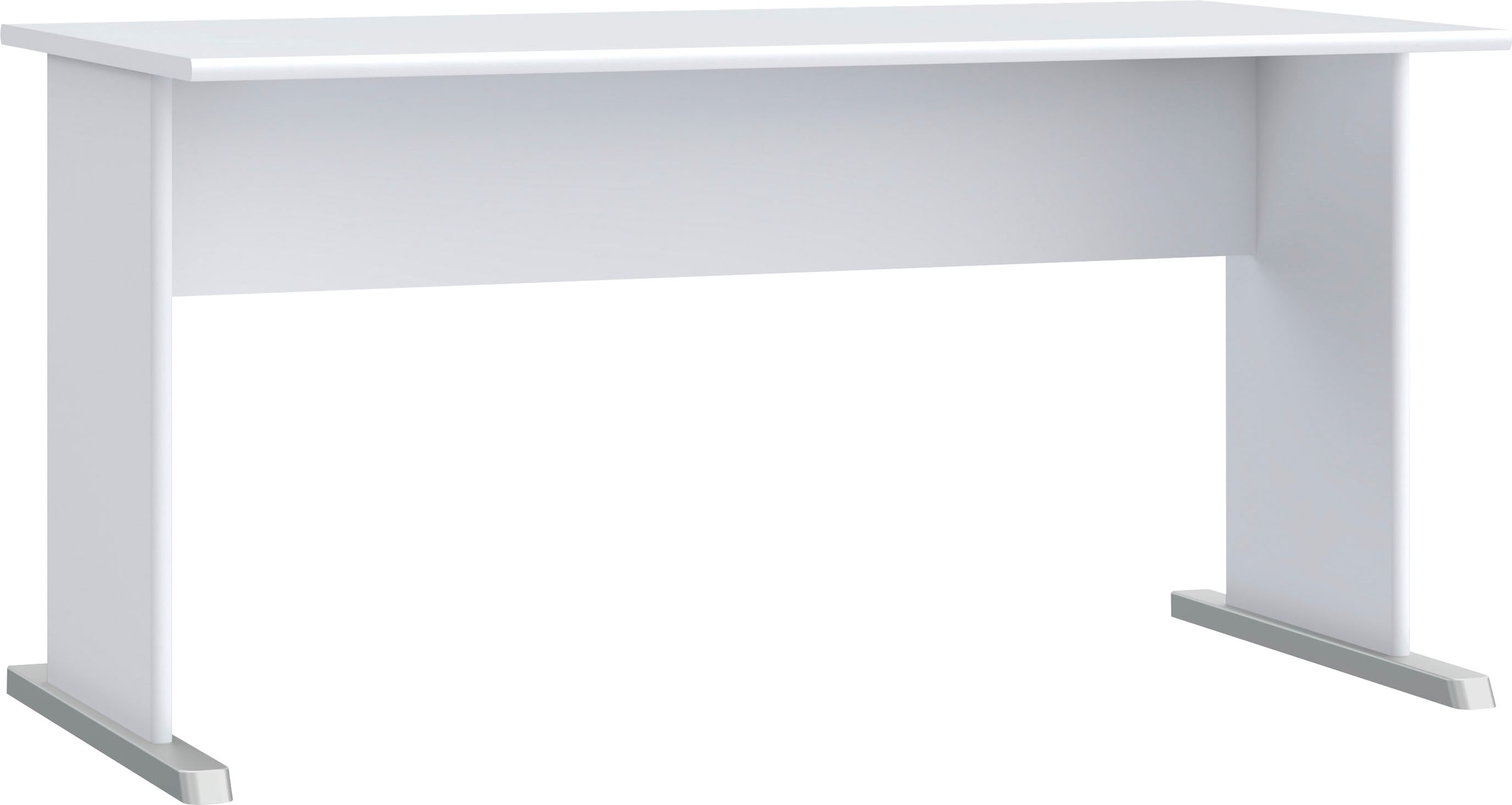 Schreibtisch „Tempra“, Breite 144 cm, Weiß B/H/T: 144 cm x 72 cm x 72 cm
