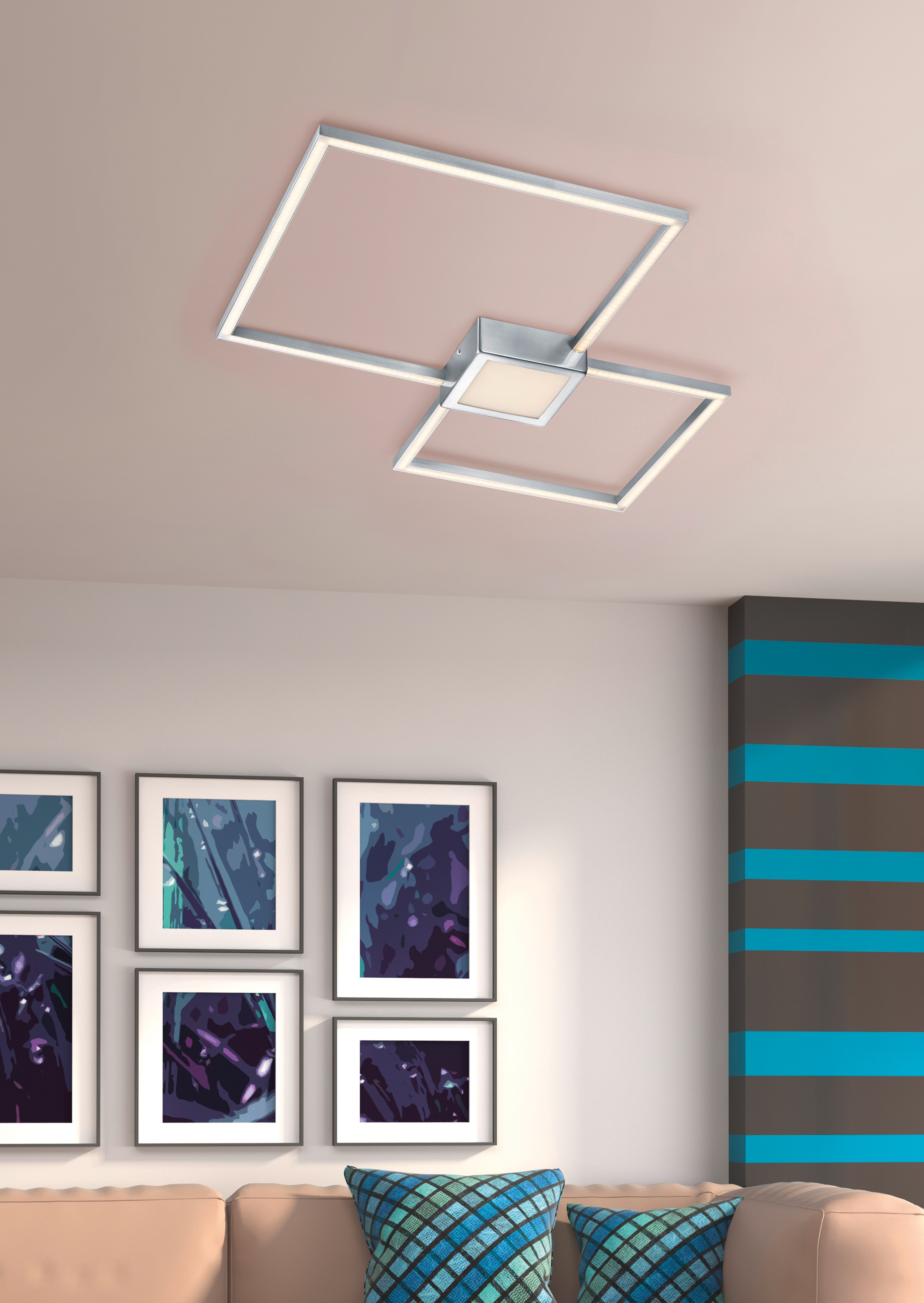 TRIO Leuchten LED Deckenleuchte »Hydra«, 1 flammig, Leuchtmittel LED-Board günstig online kaufen