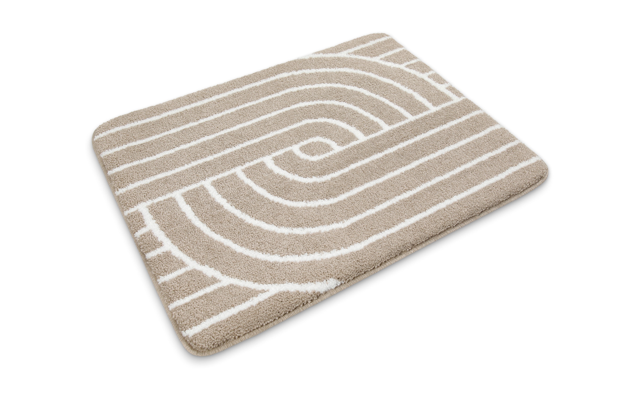 Wecon home Basics Badematte »Hilda«, waschbar, rutschfest, strapazierfähig, pflegeleicht mit Retro Muster