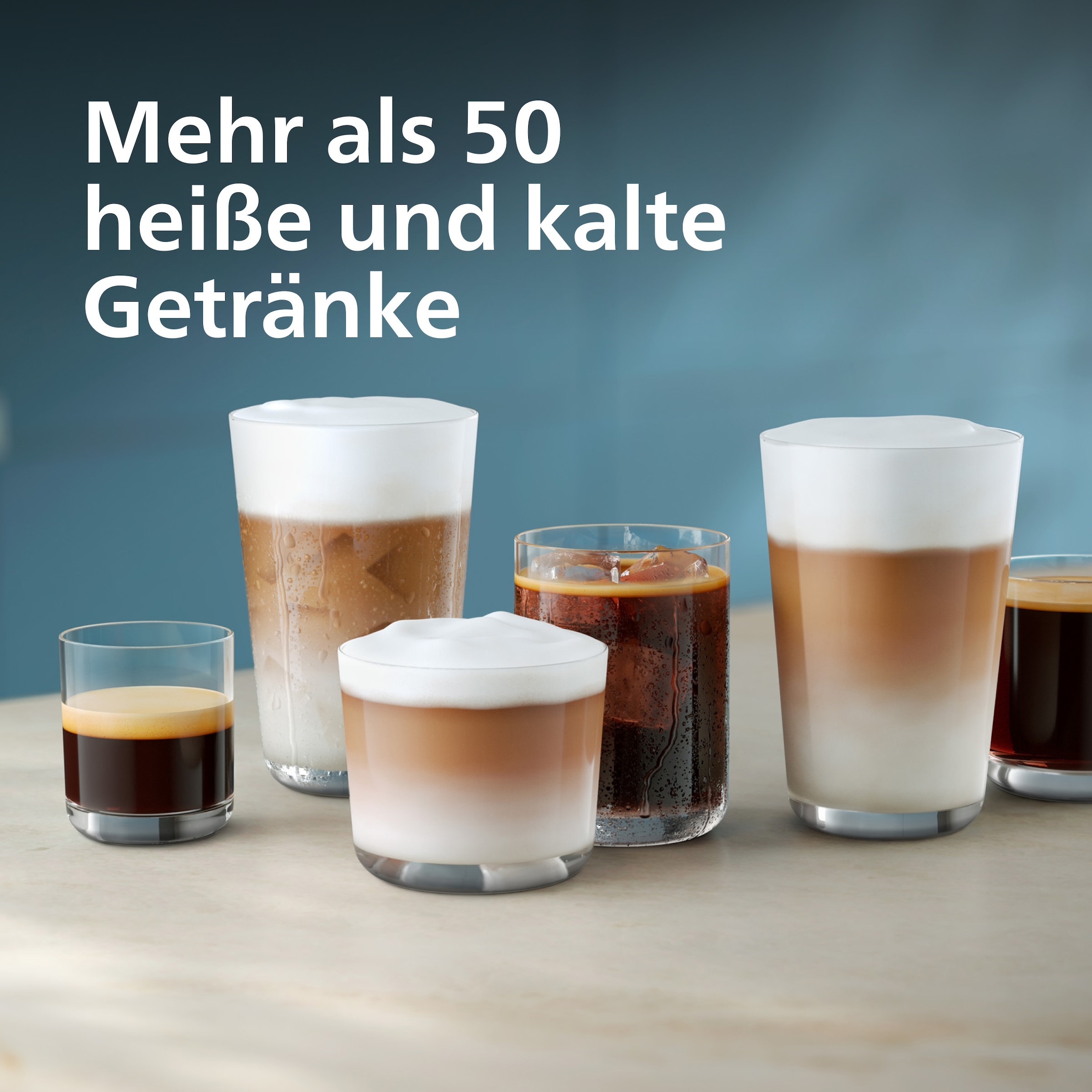 Philips Kaffeevollautomat »EP8757/20 8000 Series Café Aromis, 50 Getränke (heiß oder eisgekühlt)« über 50 heiße und kalte Getränke, mit LatteGo Pro-Milchsystem, Silber