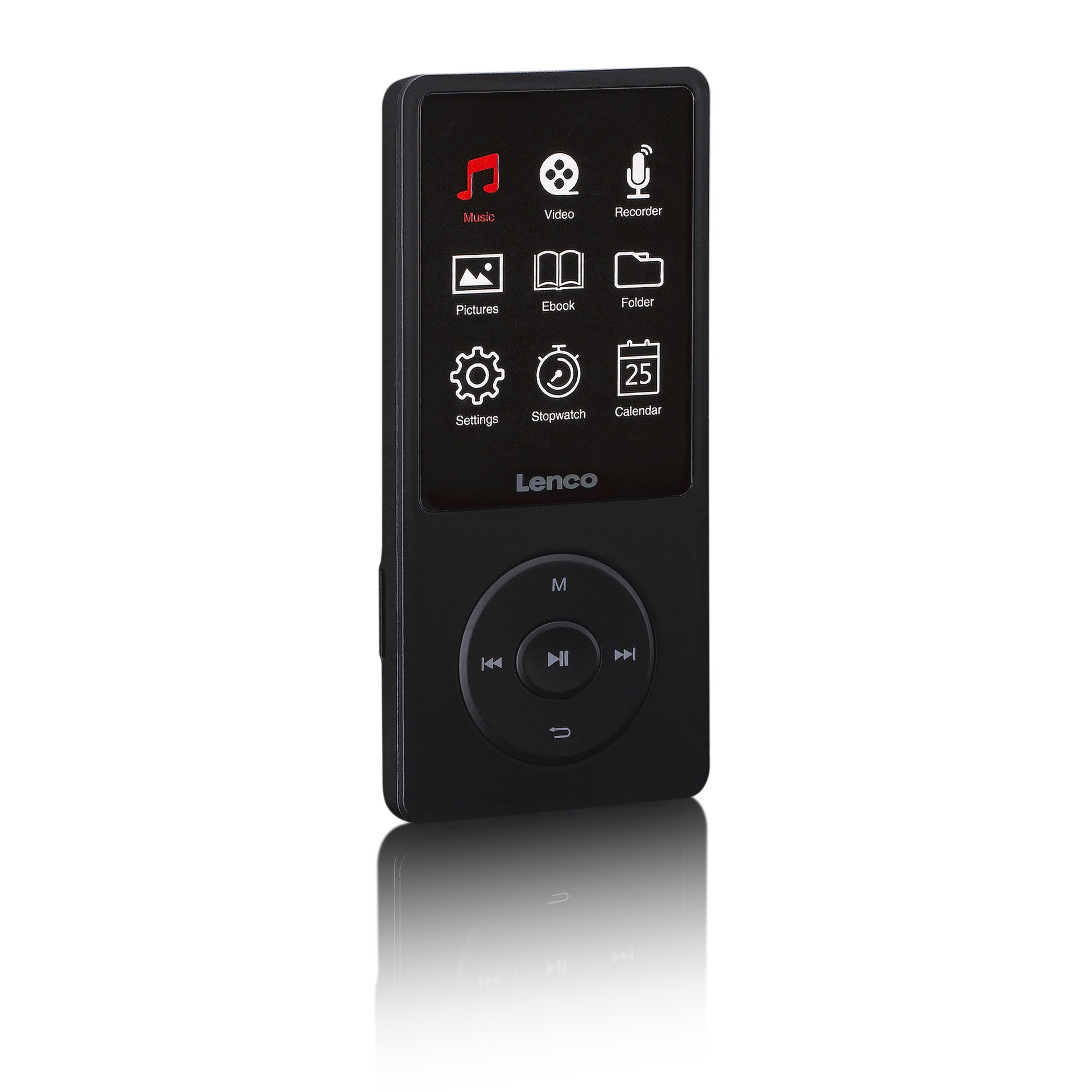 Lenco MP4-Player »Xemio-669BK MP4-Player mit großem Display Akku 8GB«