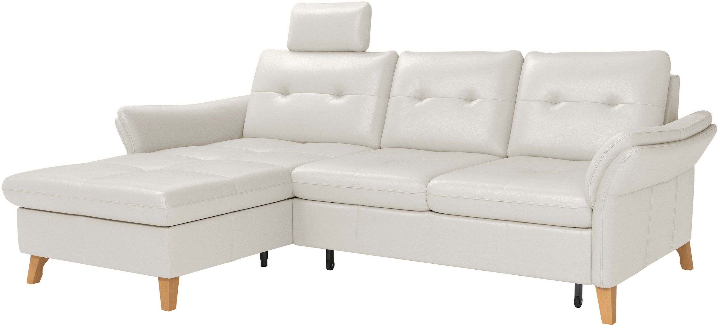 sit&more Ecksofa »Göteborg«, Sitztiefenverstellung und Federkern, wahlweise mit Bettfunktion