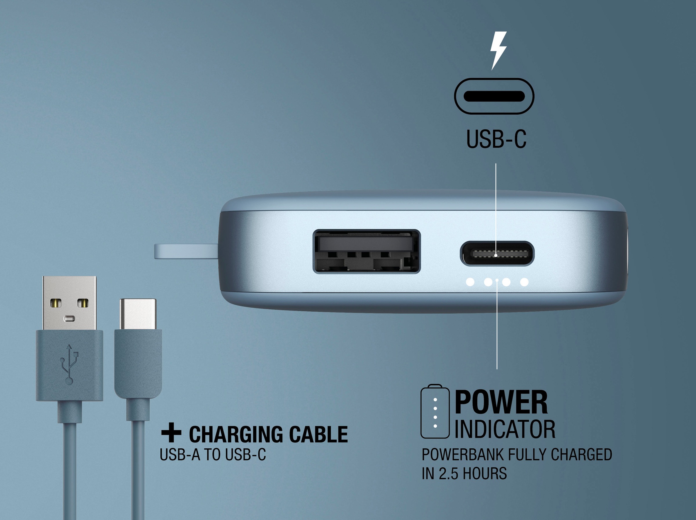 Fresh´n Rebel Powerbank »Power Pack 6000mAh mit USB-C, Fast Charge«, 5 V