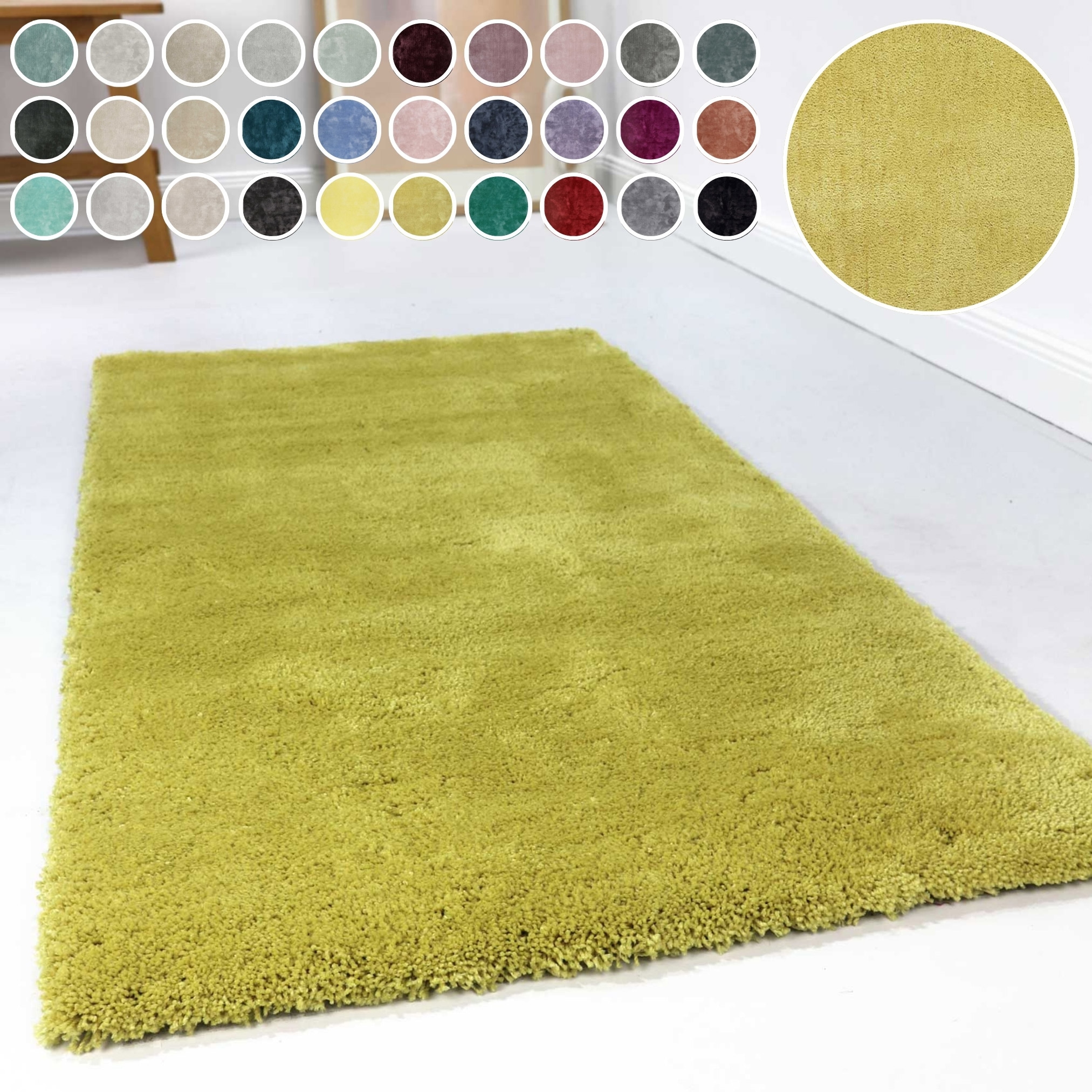 Esprit Hochflor-Teppich "Relaxx ESP-4150" rund 25 mm Höhe Wohnzimmer, sehr günstig online kaufen