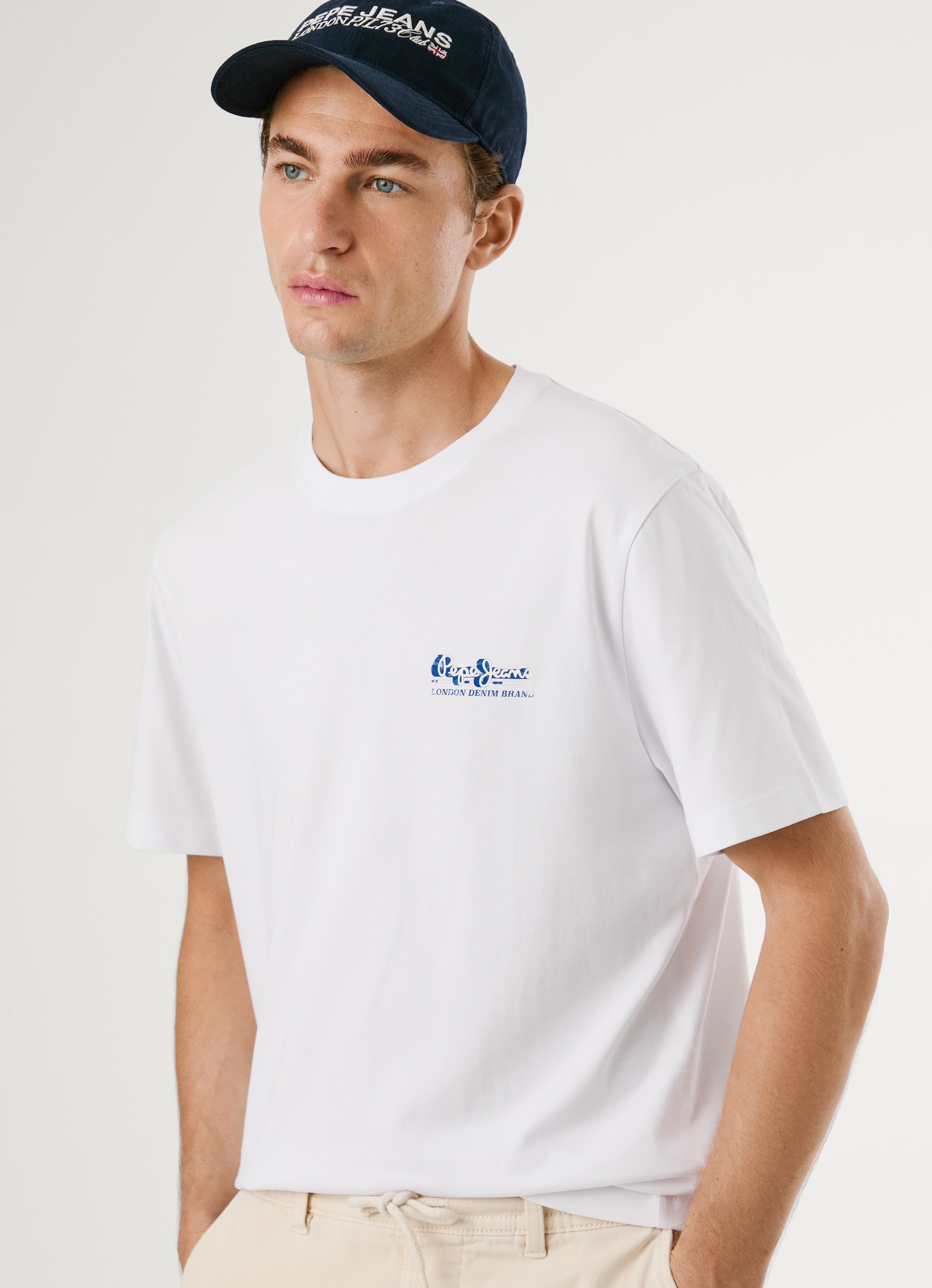 Pepe Jeans T-Shirt »MILON TEE« mit geripptem Rundhals