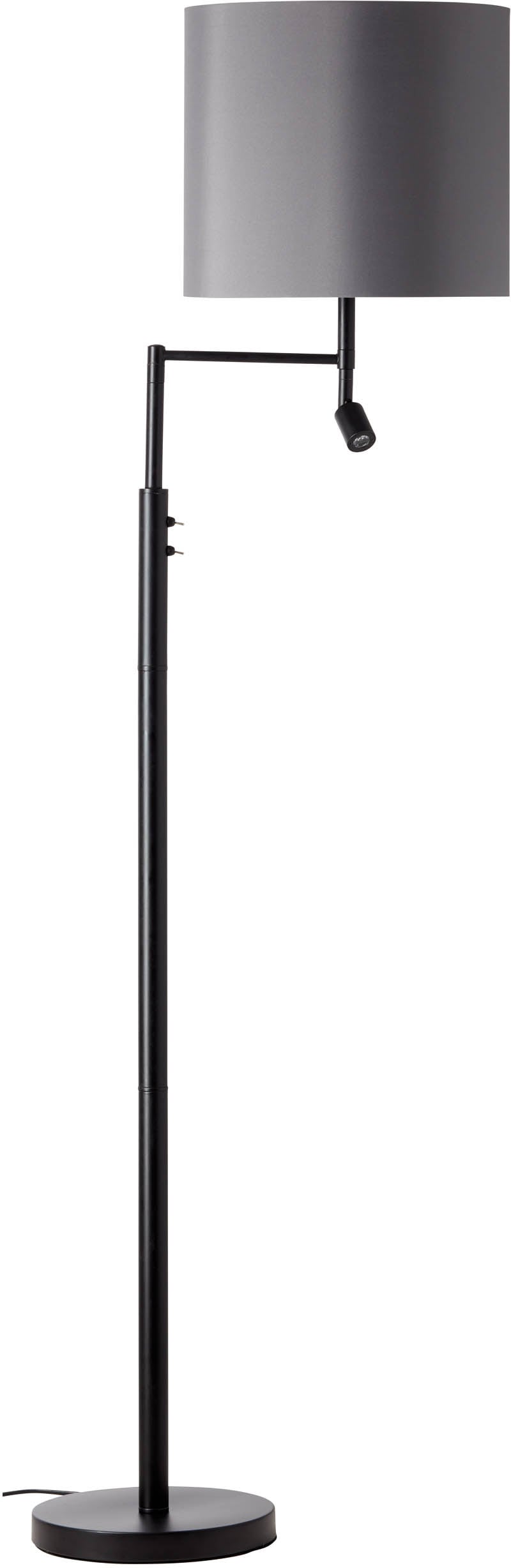 my home Stehlampe »Loui«, 2 getrennt mit online schaltbar,Höhe flammig-flammig, cm 162 Leselicht, flexiblem bestellen Stehleuchte