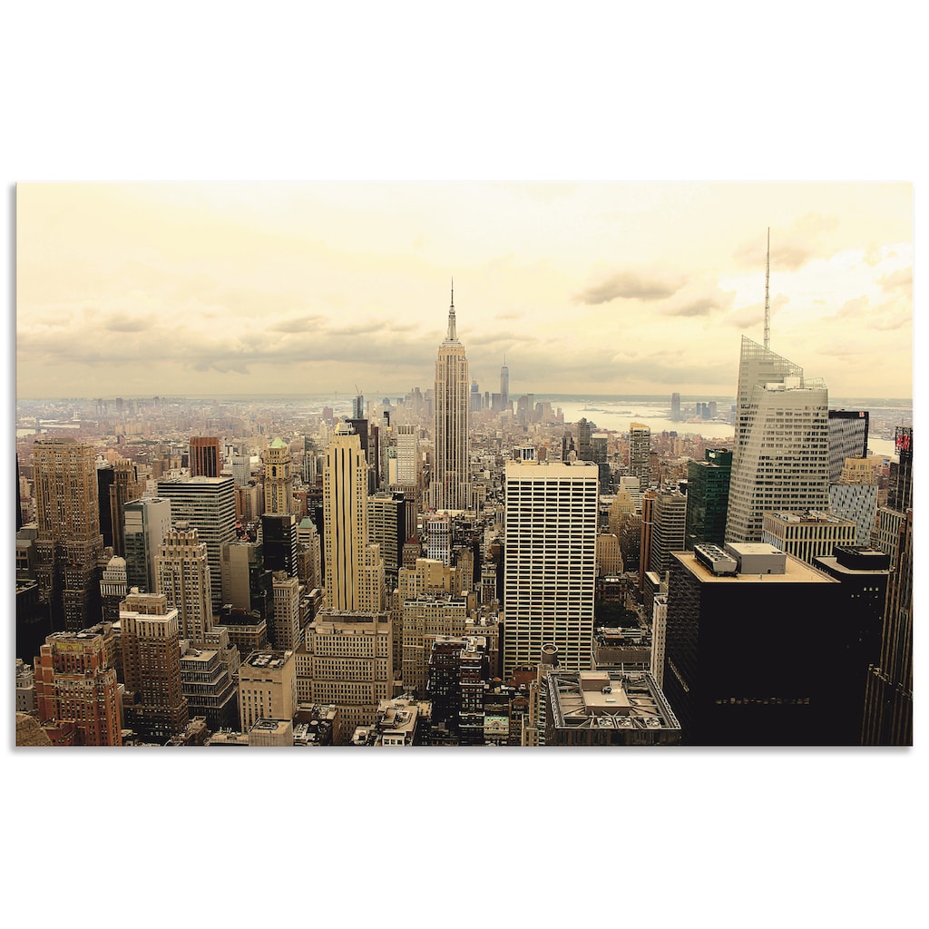 Artland Küchenrückwand »Skyline Manhattan - New York«, (1 tlg.)