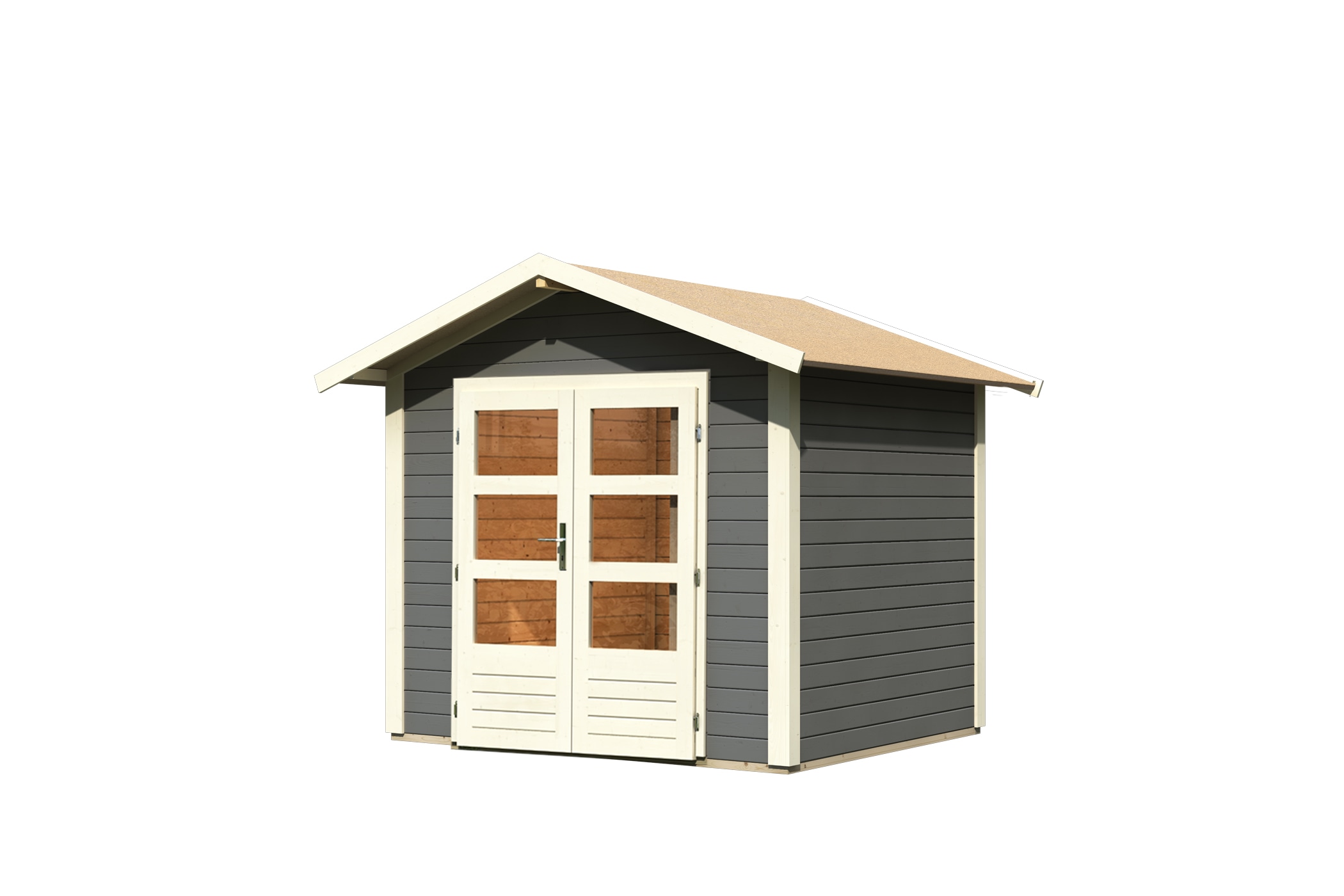 Karibu Gartenhaus »Talkau 3 aus lackiertem Fichtenholz«, Grundfläche: 8,4m²