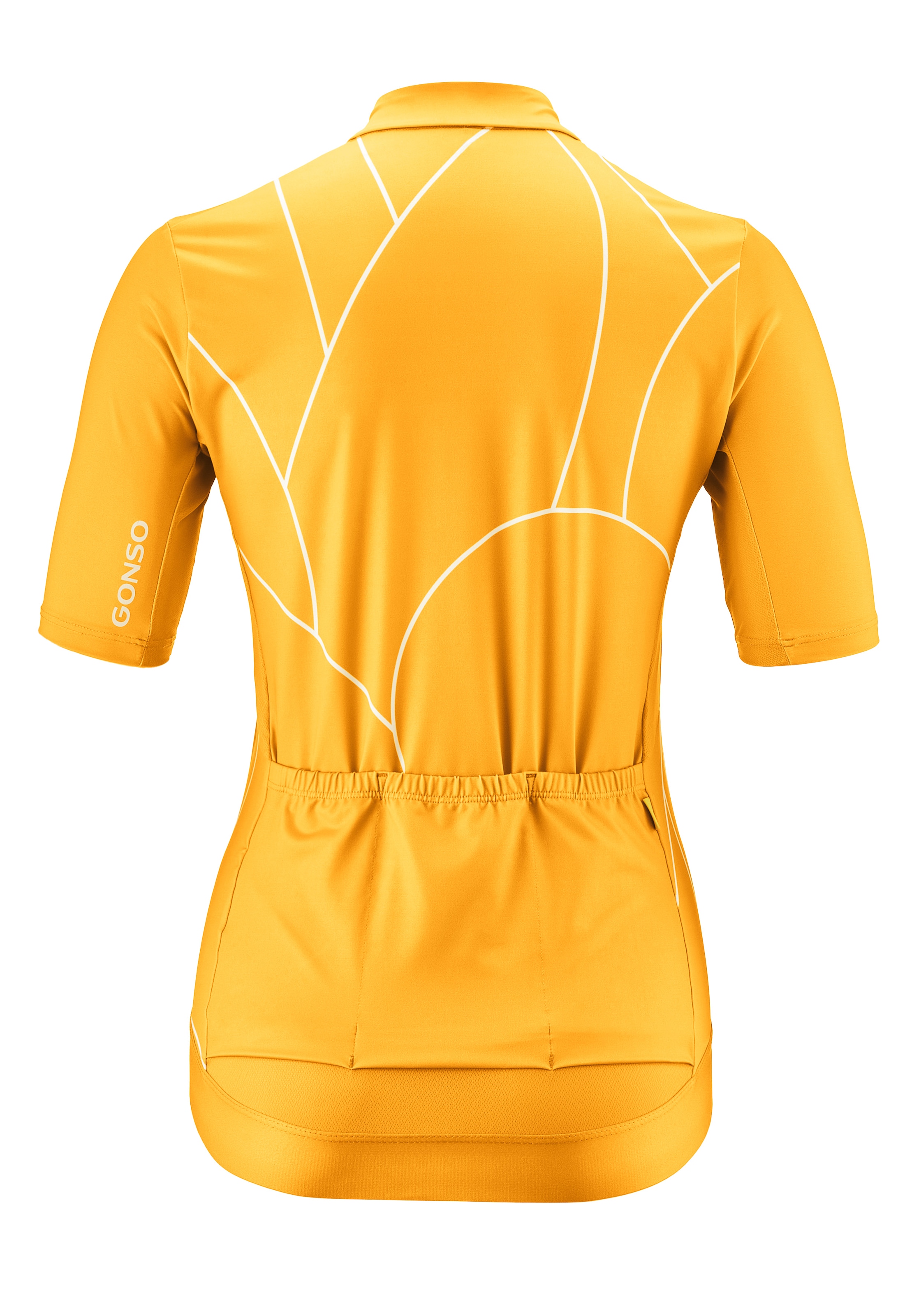 Gonso Radtrikot »Road Jersey Print W«, Damen Fahrradtrikot kurzarm, Full-Zip Trikot, Rückentasche, Slim Fit