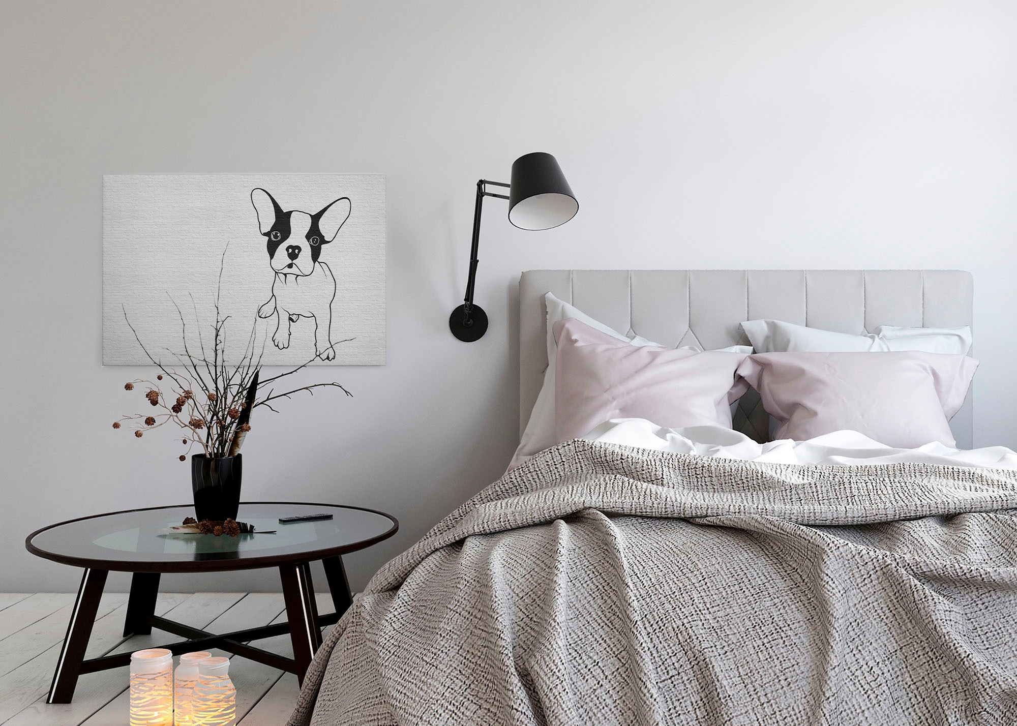 A.S. Création Leinwandbild »tattoo you«, Kunst-Modern-Kinder, (1 St.), Keilrahmen Bild Herz Leinwand-Bild Wohnzimmer modern Wandbild Kinder