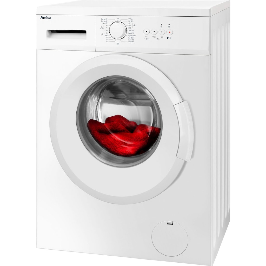 Amica Waschmaschine »WA 461 022 / PPS 61002 W«, WA 461 022 / PPS 61002 W, 6 kg, 1000 U/min