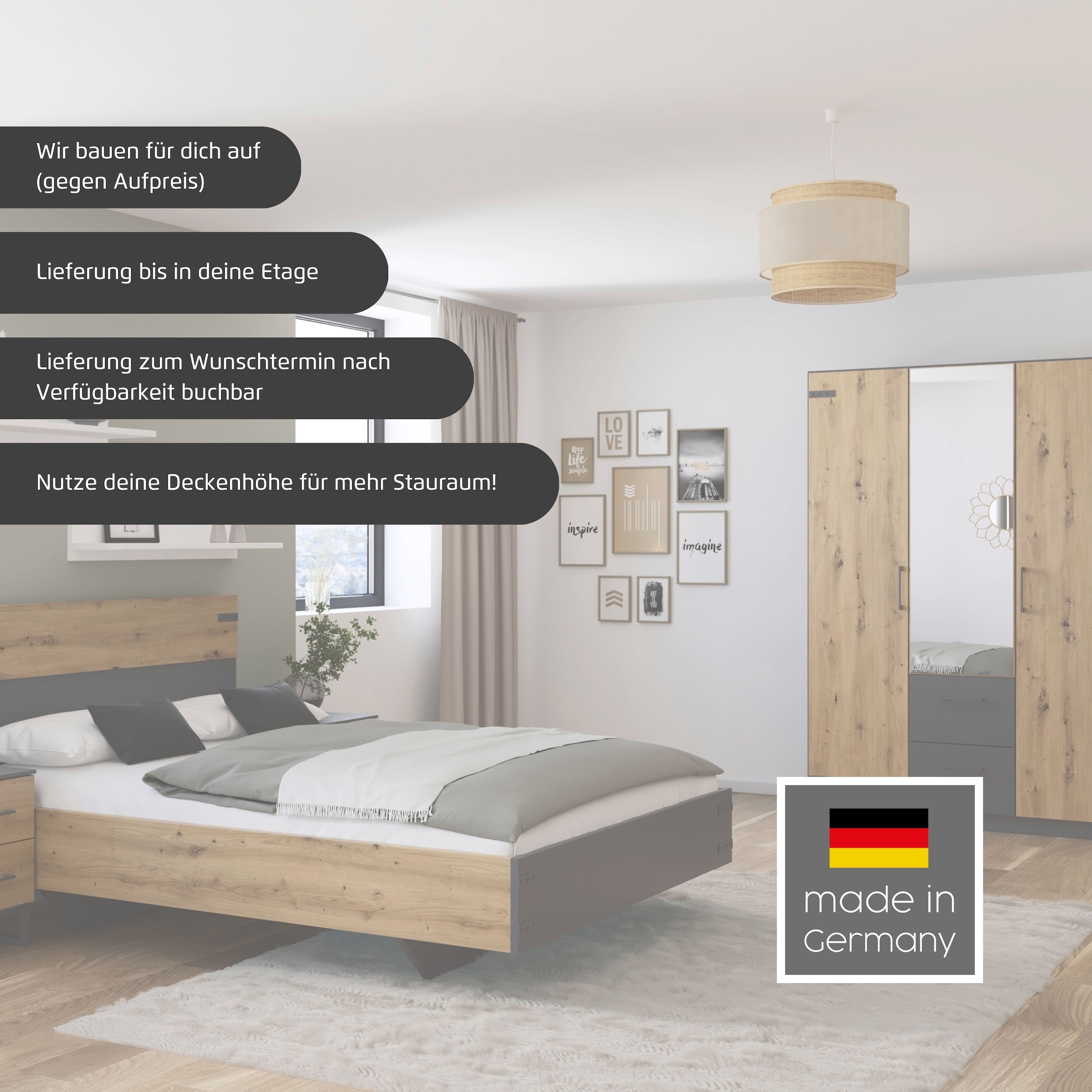 rauch Eckkleiderschrank »Holmes« im Industrial Style