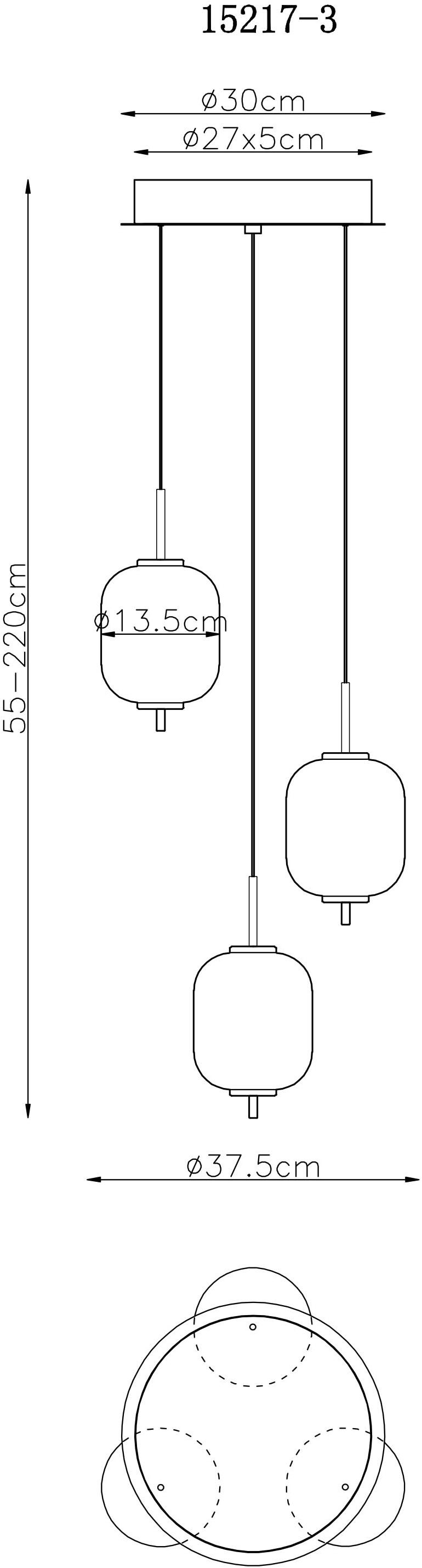 GLOBO LIGHTING LED Pendelleuchte »EWALD«, Leuchtmittel LED-Modul | LED fest integriert, Hängelampe/Hängeleuchte/Glas opal/höhenverstellbar/messingfarben