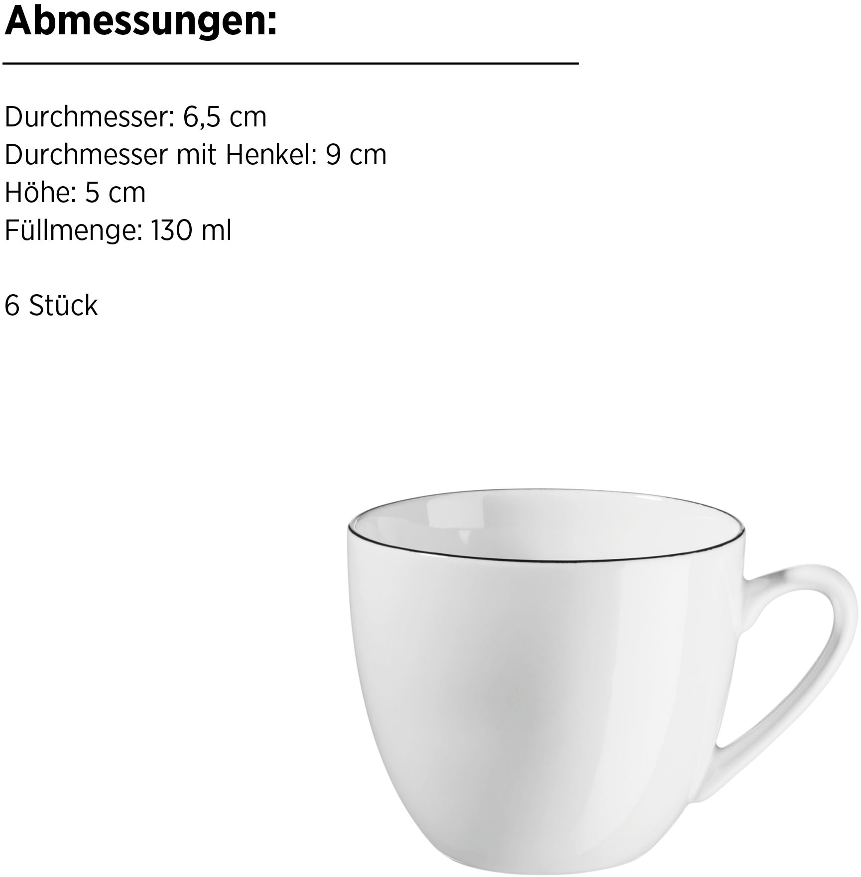 MÄSER Espressotasse »Felise«