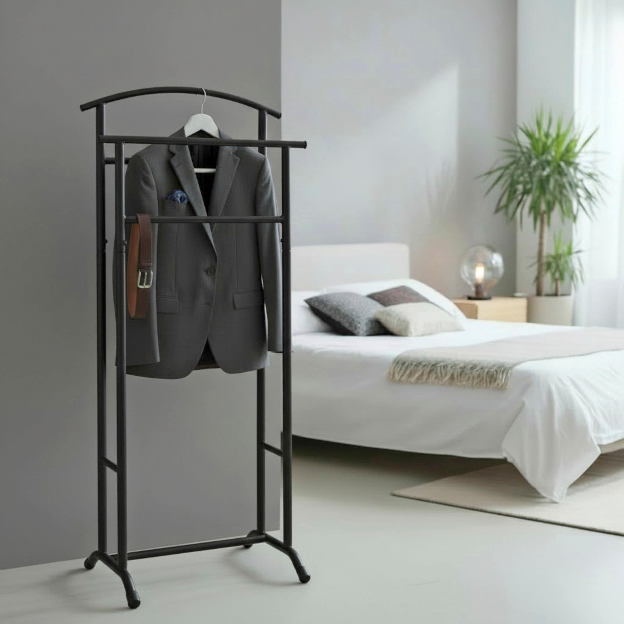 HAKU Herrendiener »Anzugständer, Dressboy, Kleiderboy, Kleiderbutler, Stiller Diener« Freiform - aus Metall -B/T/H 48/36/107 cm