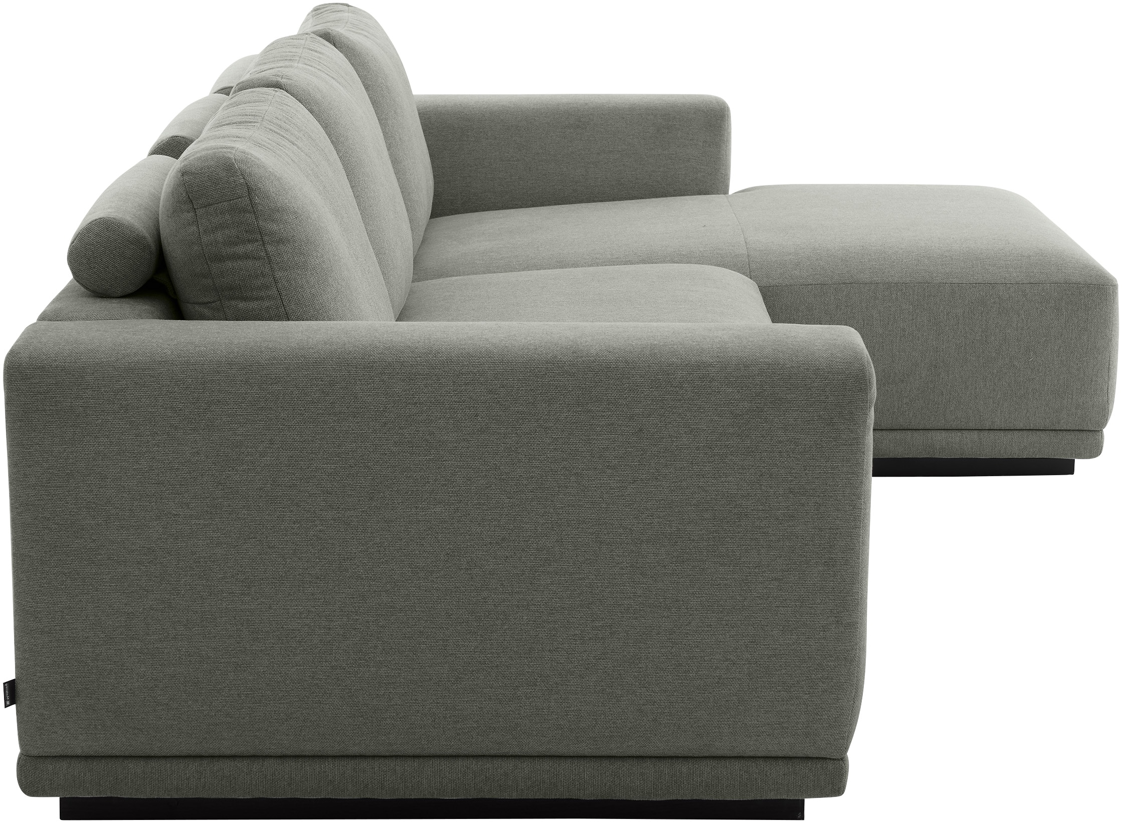 Musterring Ecksofa Anreihsofa links & Longchair rechts, mit Armlehnen, inkl. Rückenkissen