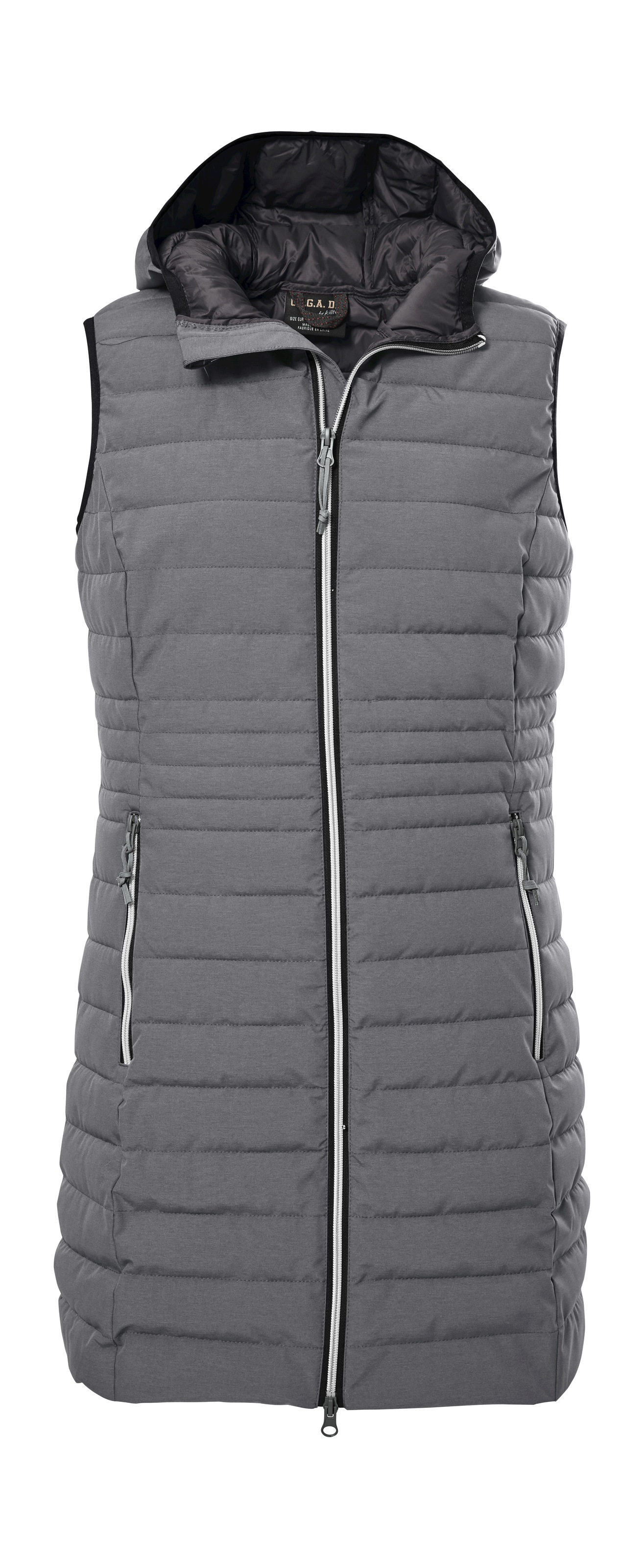 G.I.G.A. DX BY KILLTEC Steppweste »GW 51 WMN QLTD VST« Leichte, wasser- und windabweisende Damen-Steppweste mit Kapuze grau 46 46 leichte Damen...