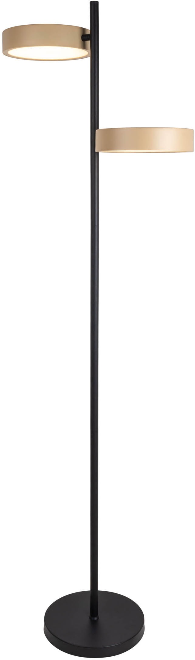 näve LED Stehlampe »Tessa«, 2 flammig, Leuchtmittel LED-Modul | LED wechselbar, stufenlos dimmbar per Tastschalter, CCT-Funktion, Zuleitung ca. 180cm