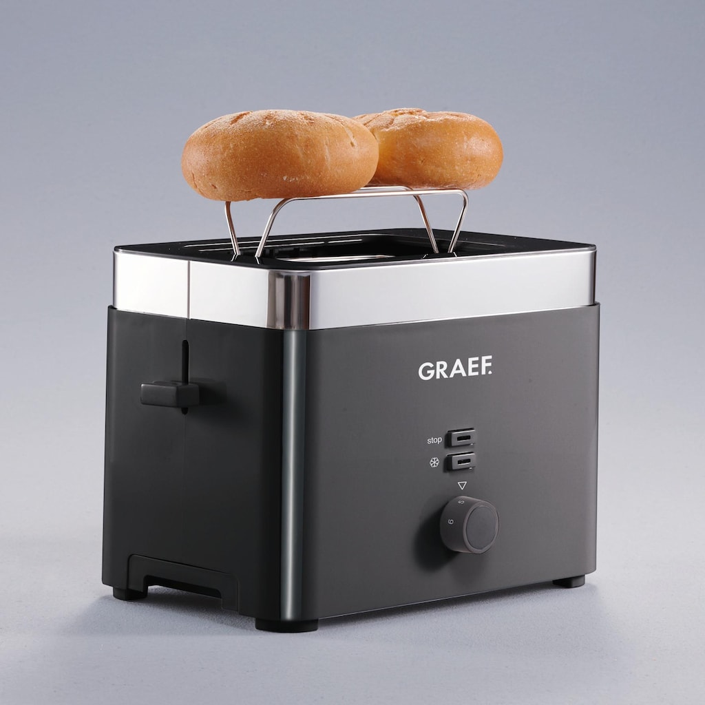 Graef Toaster »TO 62«, 2 kurze Schlitze, für 2 Scheiben, 888 W