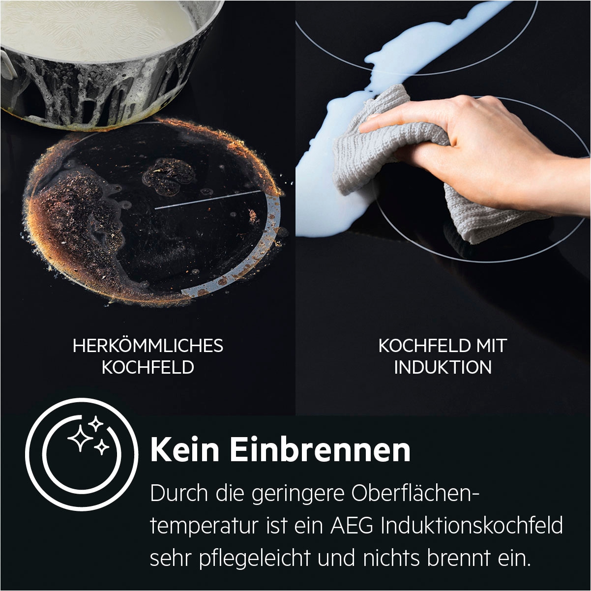 AEG Induktions-Kochfeld »IKB6431AXB«, mit Hob²Hood - Funktion