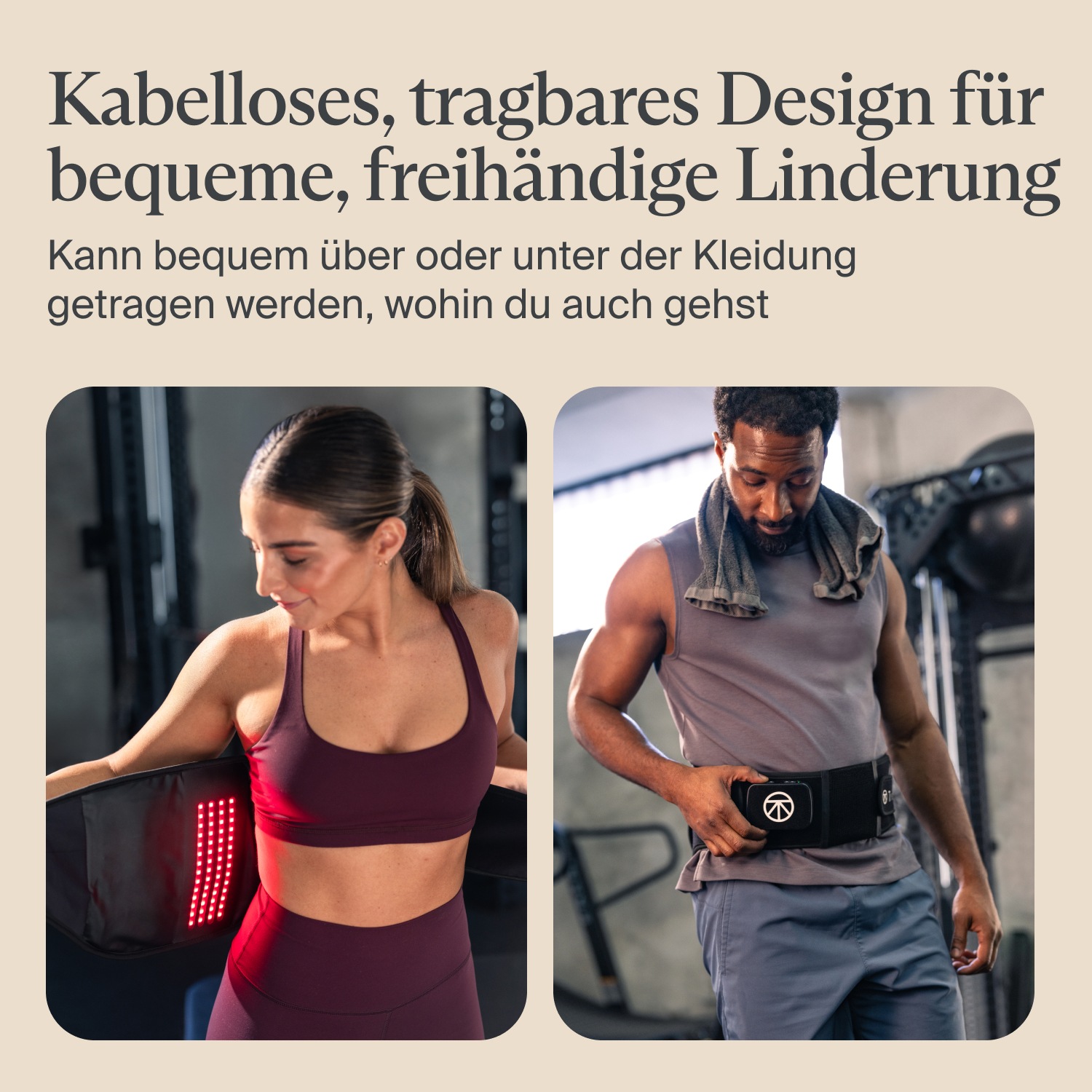 Therabody Wärmegürtel »ThermBack LED Therapiebandage mit Ferninfrarot, LED, Wärme, Vibration« Lindert Rückenschmerzen, fördert Erholung & steigert Beweglichkeit