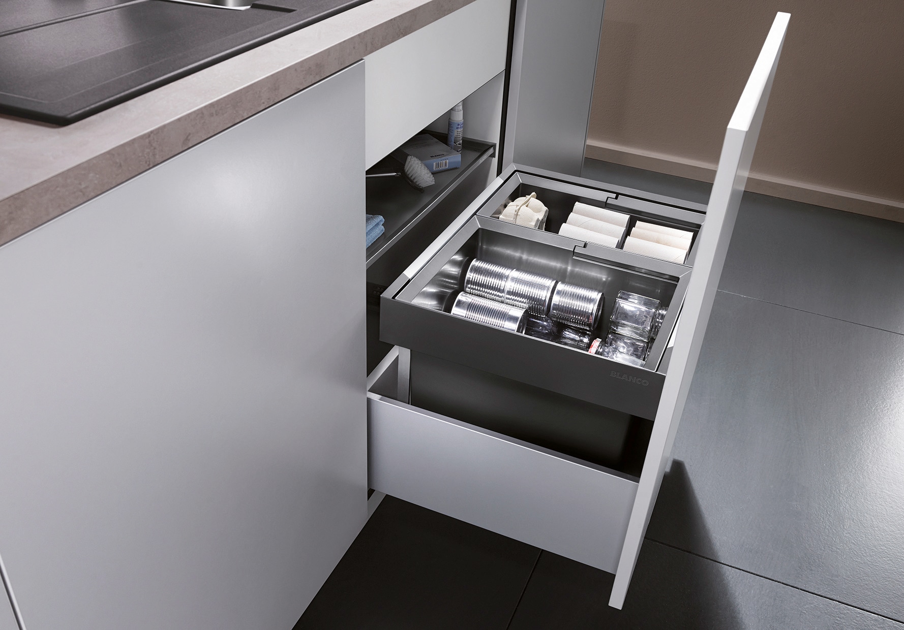 Blanco Mülltrennsystem »Flexon II 30/1« 1 Behälter Kunststoff, Stahlblech, 300 mm Untermass