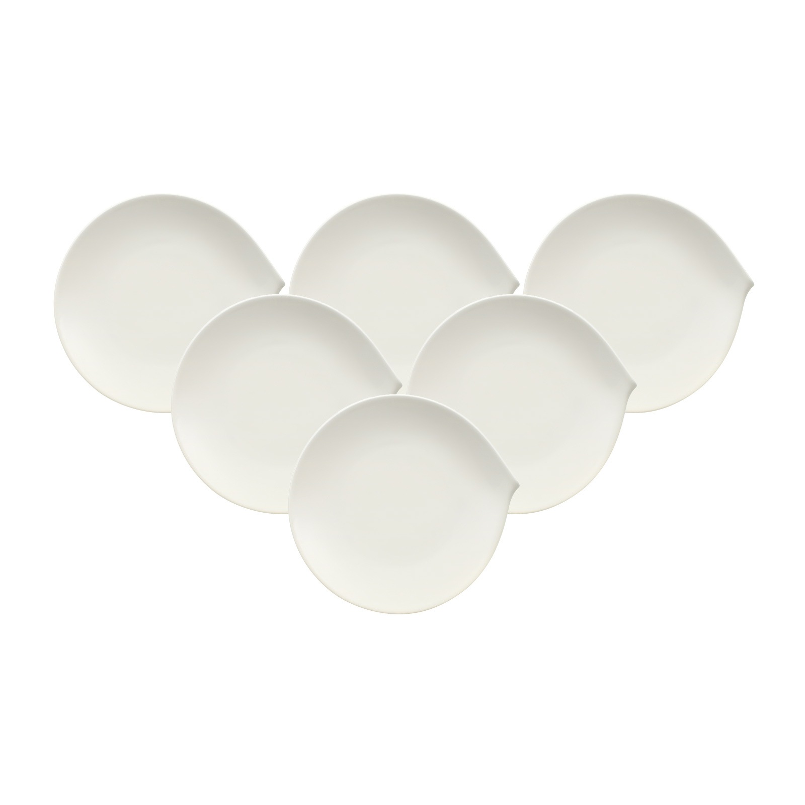 Villeroy & Boch Frühstücksteller »Frühstücksteller Flow ø 21 cm 6er Set wei günstig online kaufen
