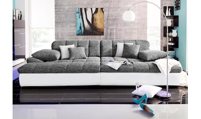 Big-Sofa »Biarritz«, wahlweise mit Kaltschaum (140kg Belastung/Sitz) und RGB-Beleuchtung