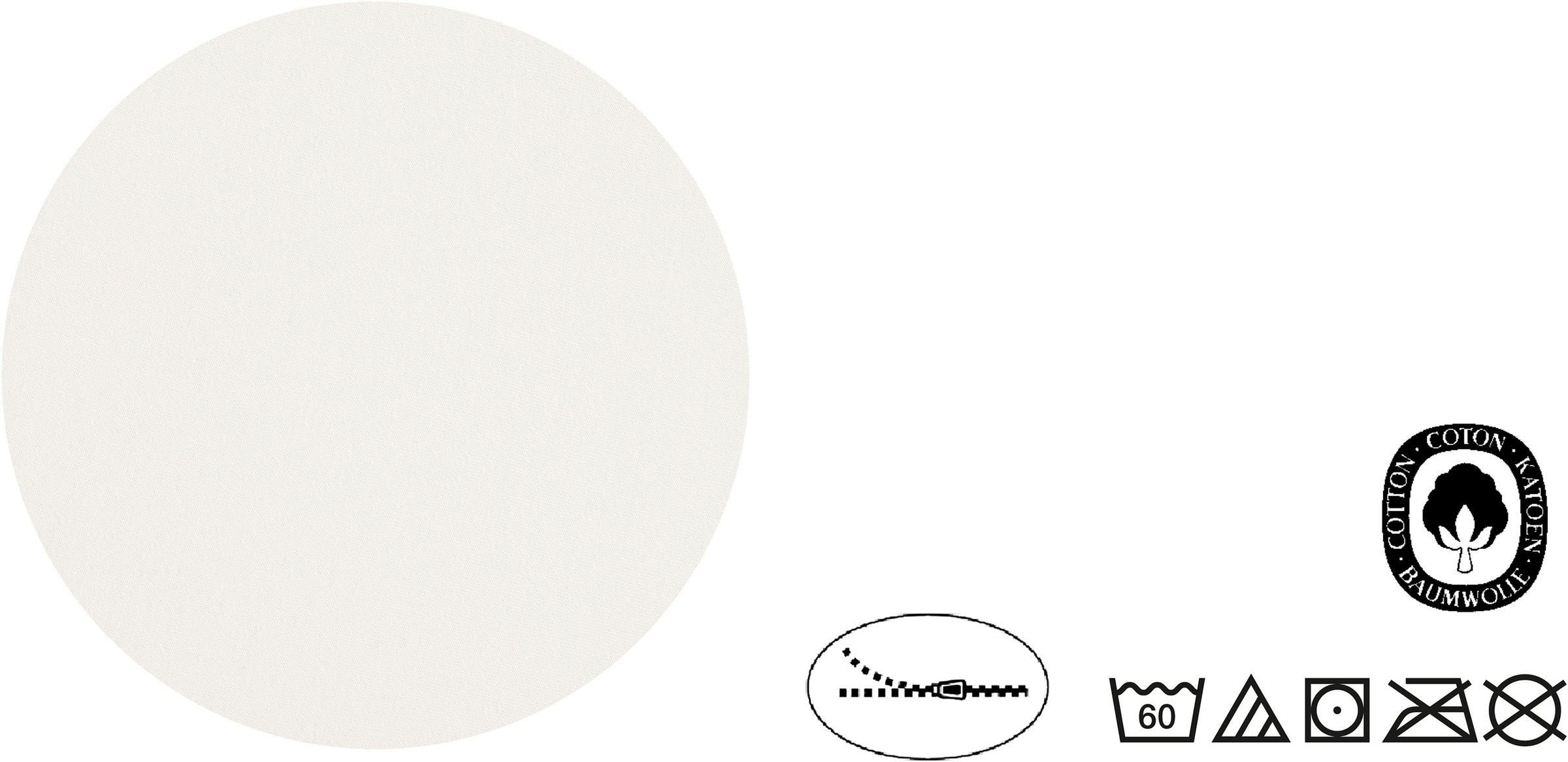 Biberna Kissenbezug »Michi«, (2 Stück), verschiedene Größen, OEKO-TEX® zertifiziert