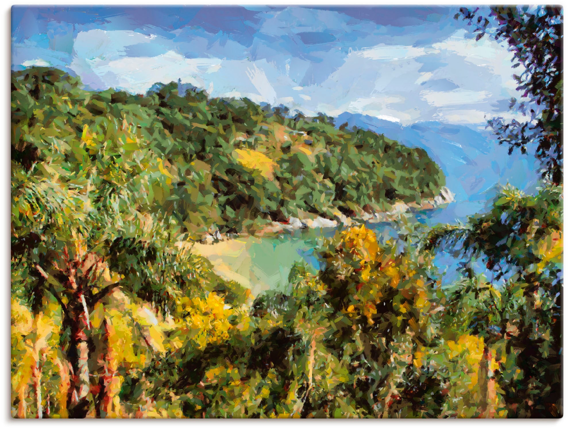 Artland Leinwandbild »Romantische Bucht II« Meer Bilder 1 Stk. tlg. auf Kei günstig online kaufen