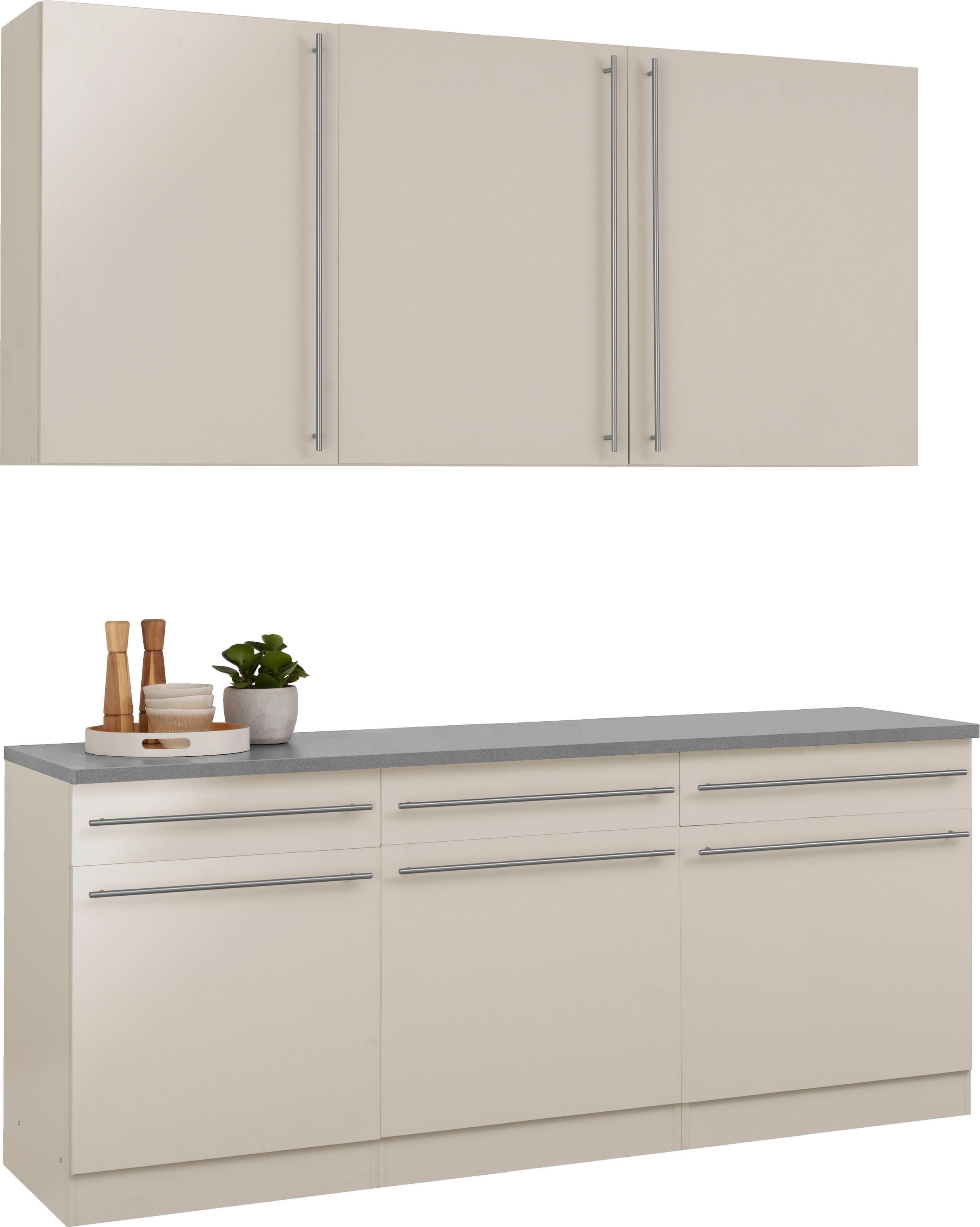 wiho Küchen Küche »Chicago« ohne E-Geräte, Breite 180 cm