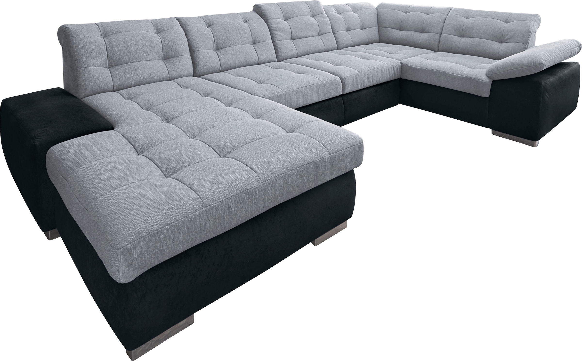sit&more Wohnlandschaft »Ontario U-Form«, XXL, wahlweise mit Bettfunktion