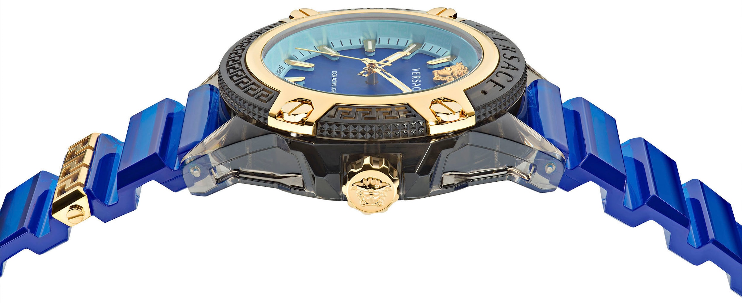 Versace Quarzuhr »ICON ACTIVE, VE6E00323«, Armbanduhr, Herrenuhr, Swiss Made, Leuchtzeiger, Saphirglas, analog