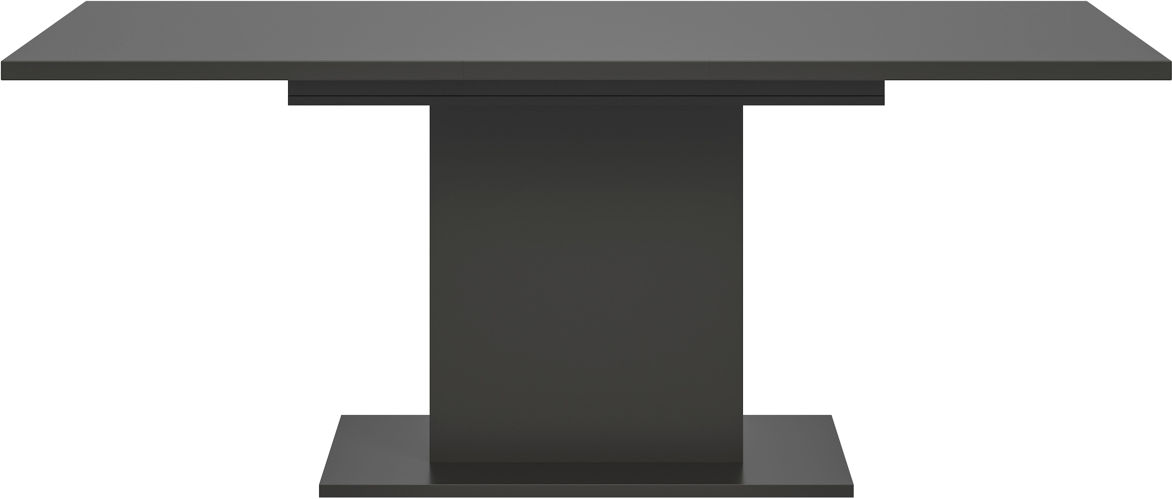INOSIGN Esstisch »Motus, ausziehbar 150 -190 cm, inklusive 40 cm Einlegeplatte«, (Set, 1 St.), Säulengestell mit Bodenplatte, Tisch, Küchentisch, Esszimmer, Küche