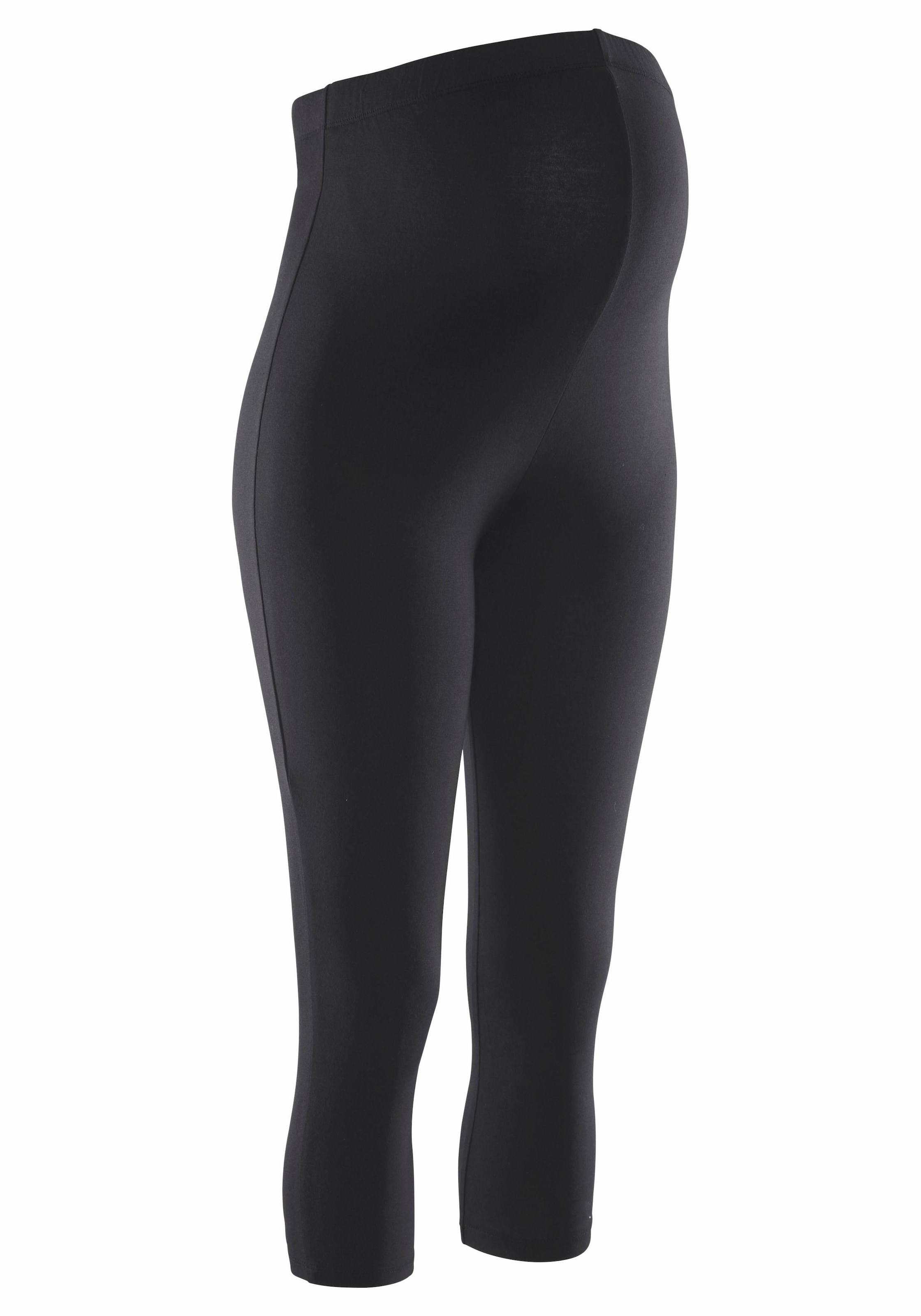 Neun Monate Umstandsleggings », 2er Pack Capri Hosen für Schwangerschaft und Stillzeit«  , in Caprilänge
