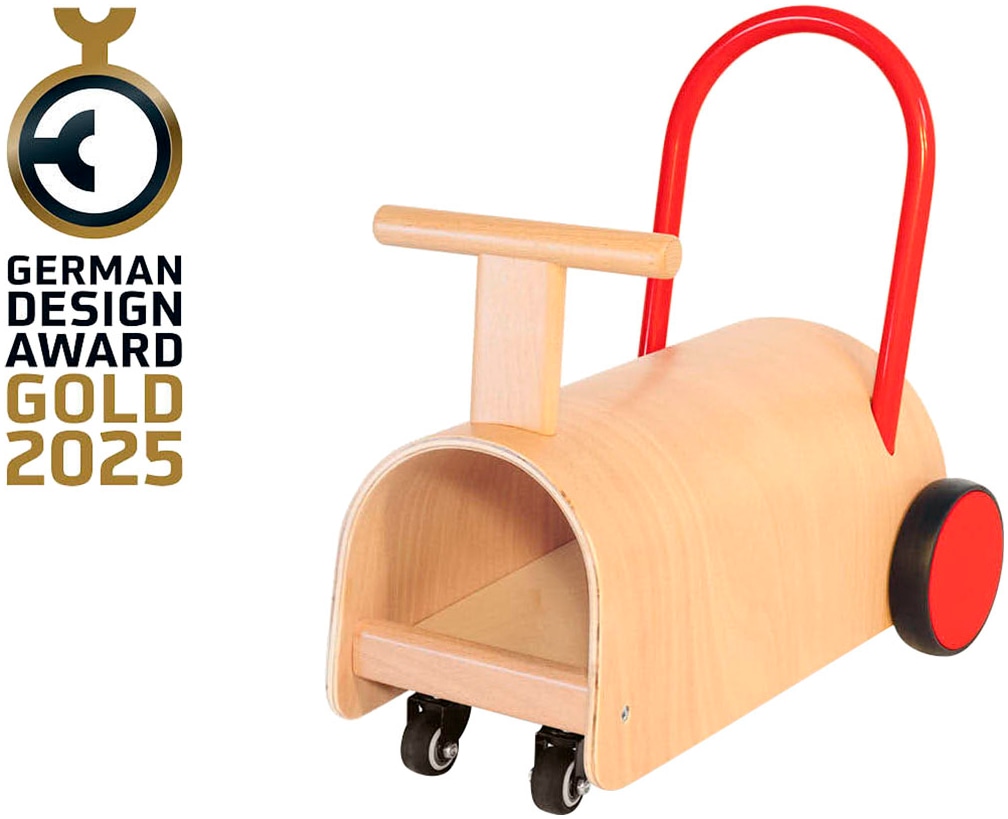 Pinolino® Lauflernwagen »Enzo, natur/rot«