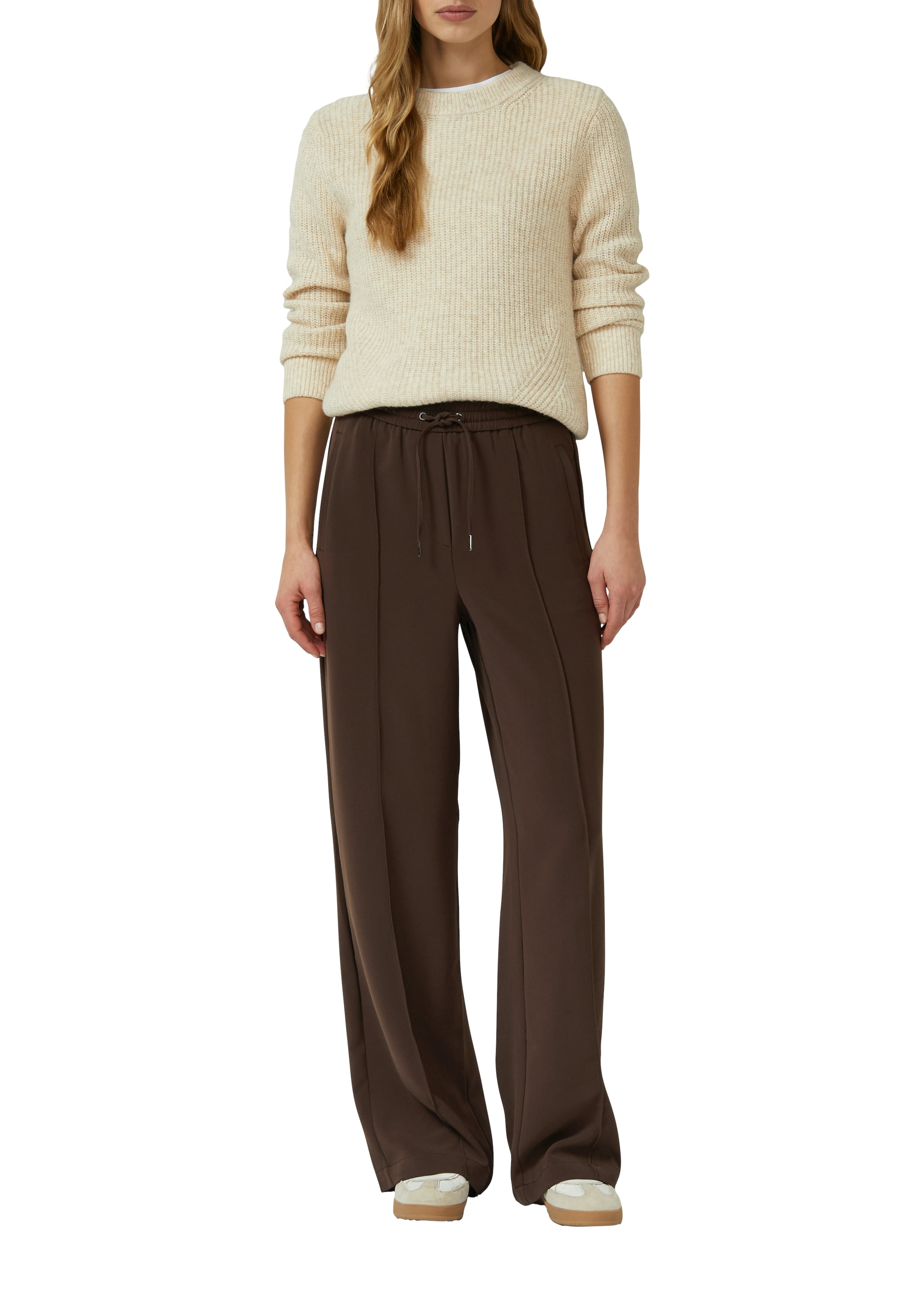 s.Oliver Strickpullover aus Wollmix und mit Strickmuster