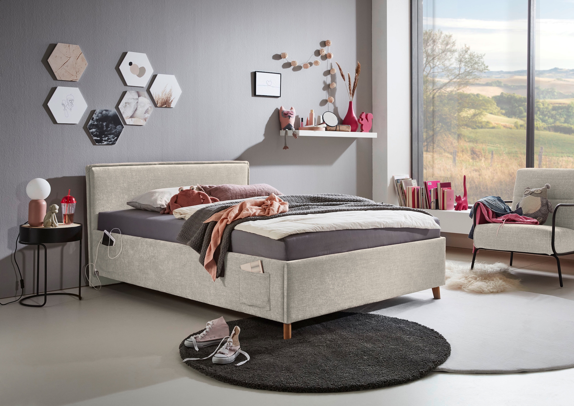meise.möbel Kinderbett "FUN" Polsterbett wahlweise mit Bettkasten, Jugendbe günstig online kaufen