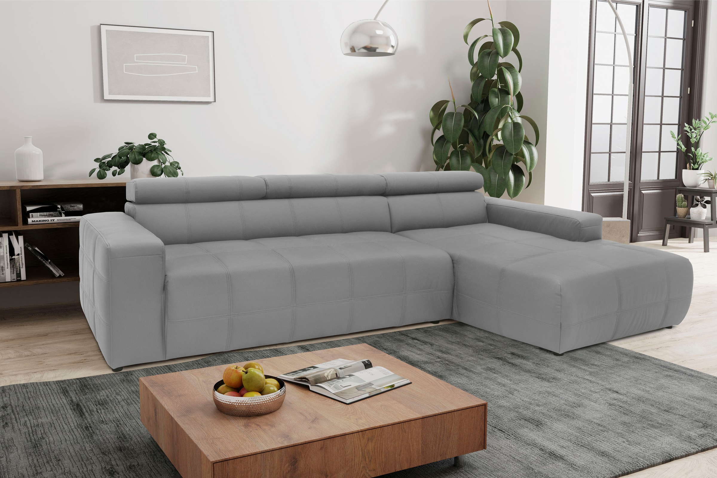 DOMO collection Ecksofa »Brandon große Ausführung B/T/H: 289/177/80 cm, auc günstig online kaufen