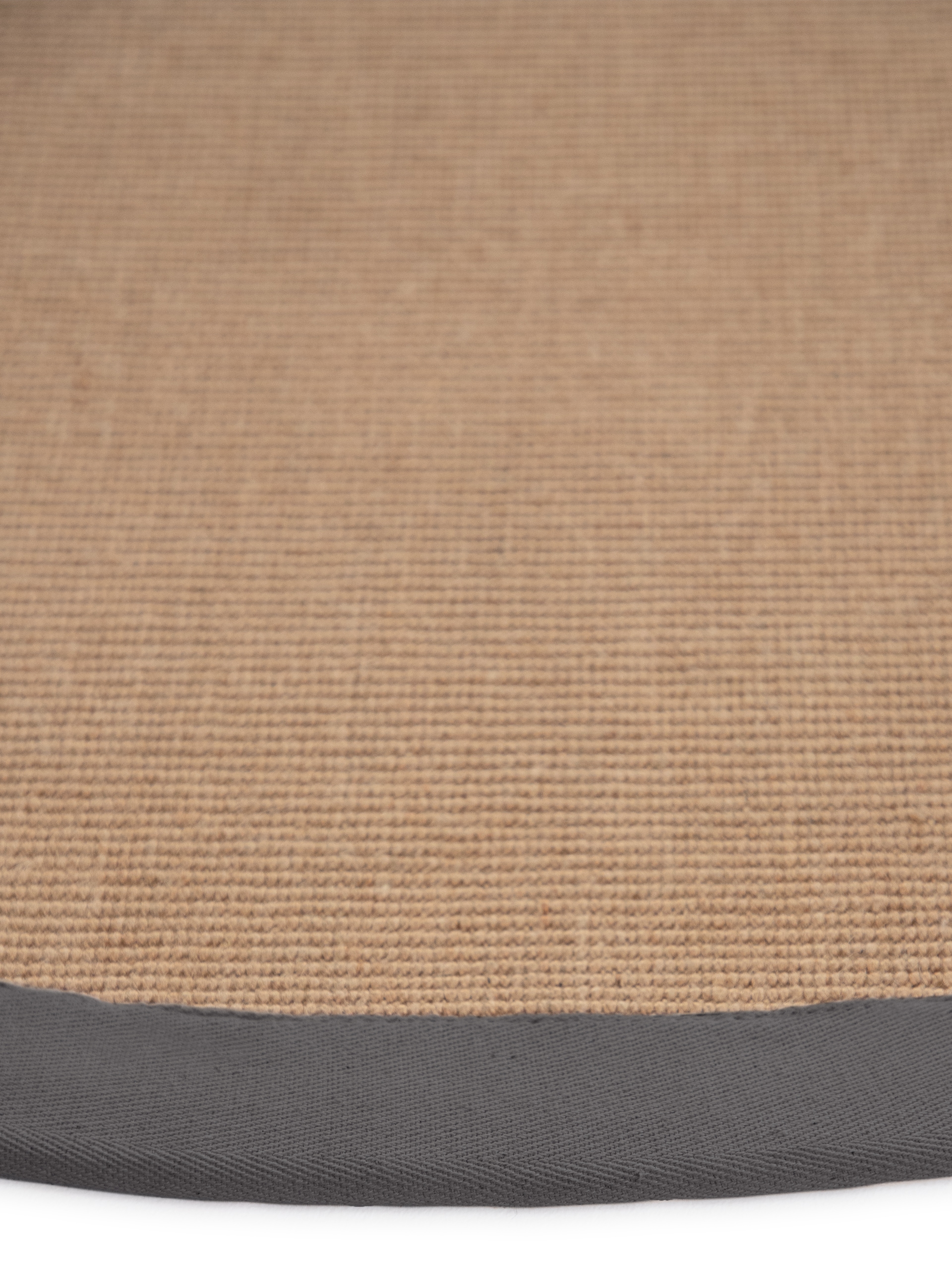 carpetfine Sisalteppich »Sisal«, rund, 5 mm Höhe, mit farbiger Bordüre, Anti-Rutsch Rückseite