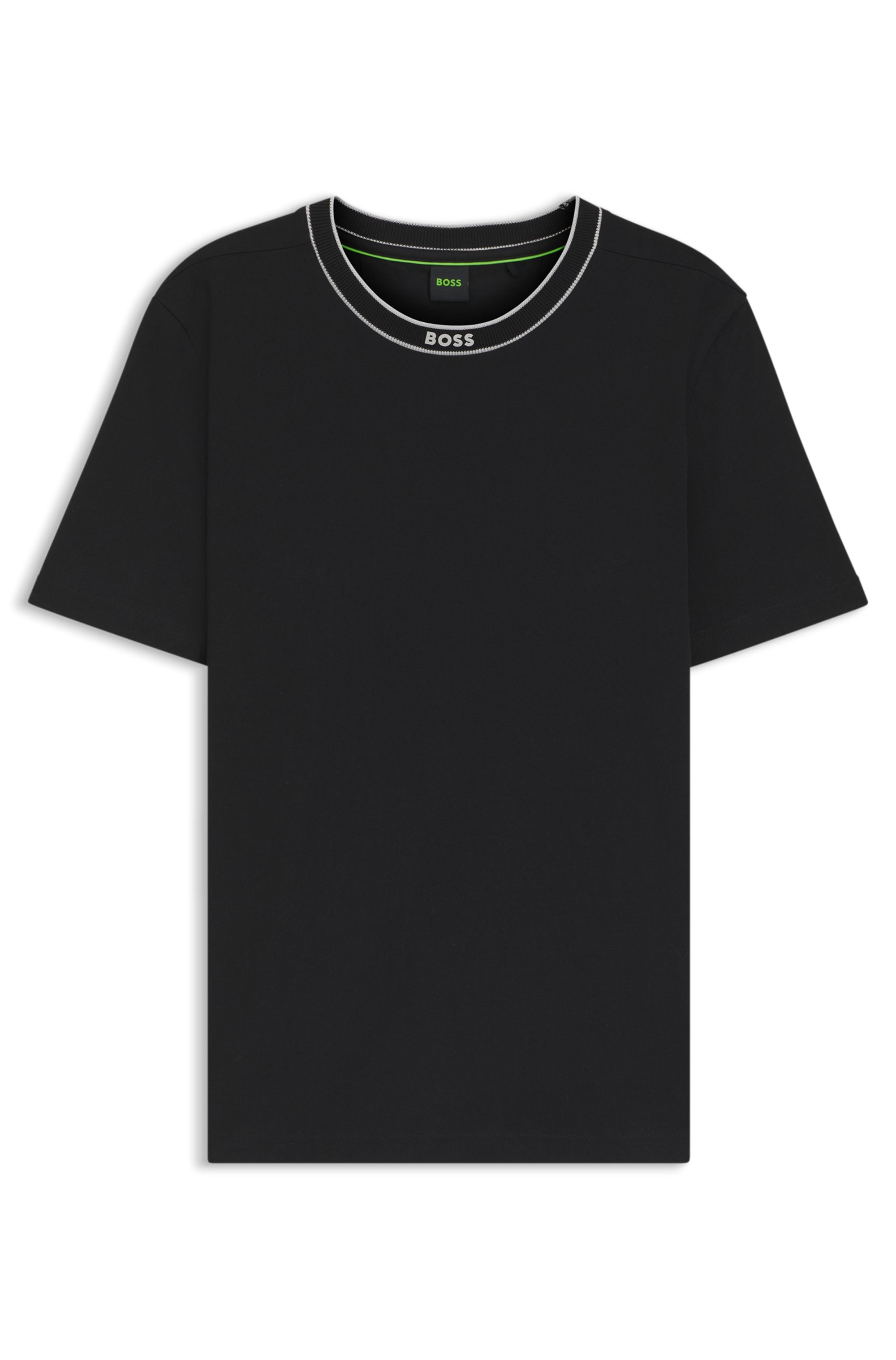 BOSS GREEN T-Shirt »Tee« mit Streifendetail am Ausschnitt