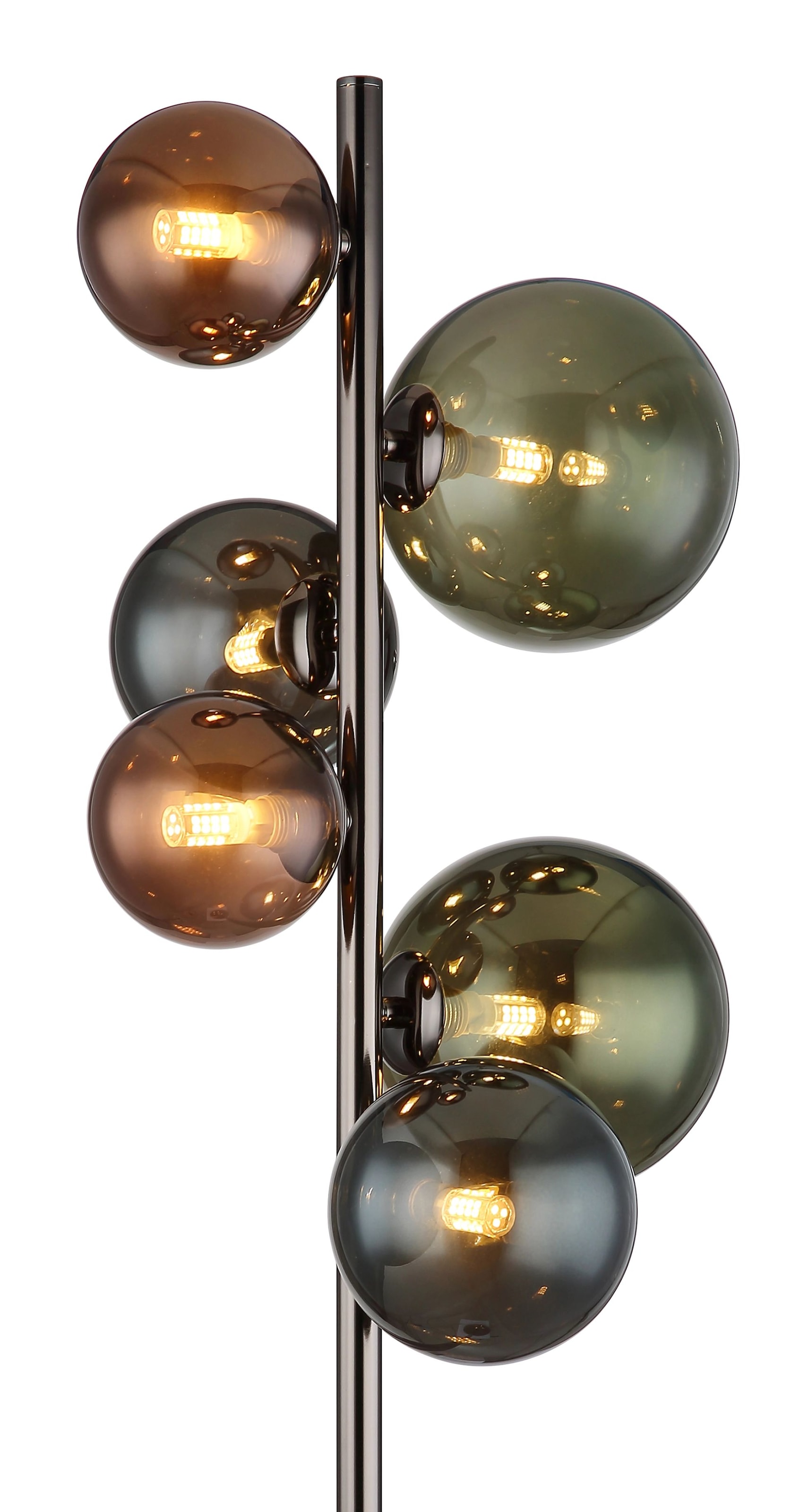 GLOBO LIGHTING LED Stehlampe »RIHA«, Leuchtmittel G9 | Leuchtmittel wechselbar, Stehleuchte, Glas, Wohnzimmer, Esszimmer