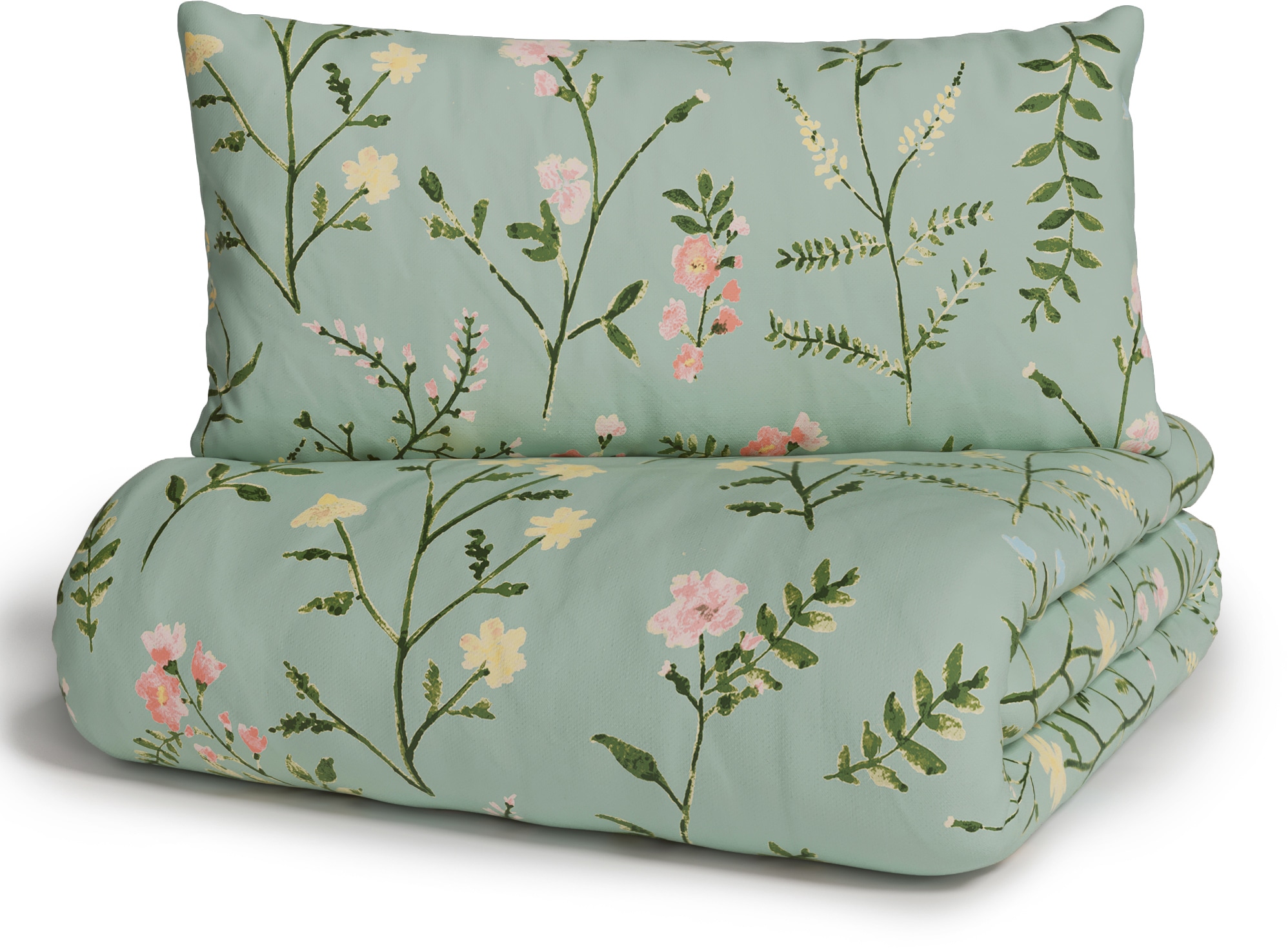 OTTO home Bettwäsche »Claara« 2 Stk. tlg. mit Blumen Design, skandinavisch, romantische Bettwäsche