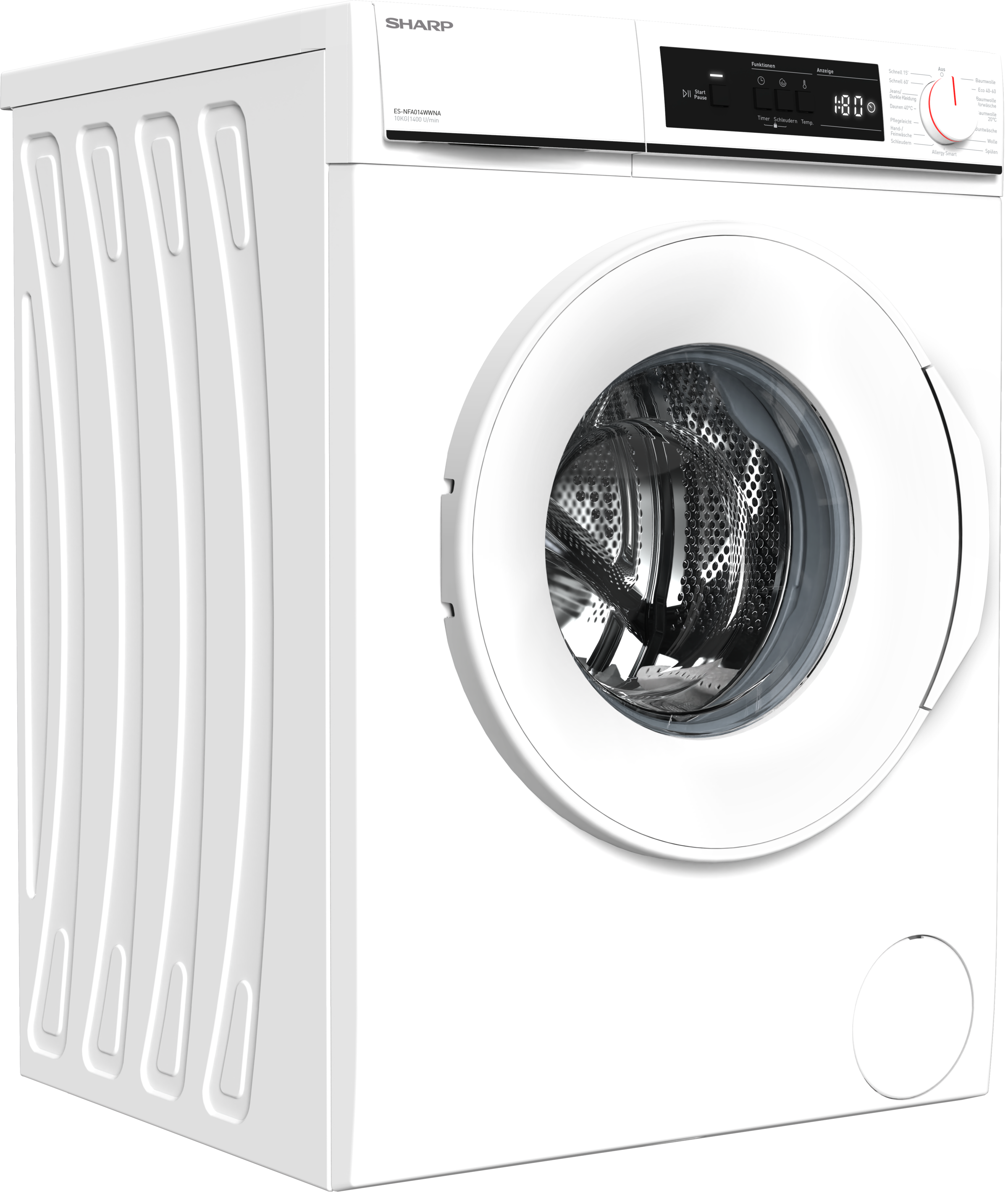 Sharp Waschmaschine »ES-NFA014WWNA-DE« 10 kg 1400 U/min
